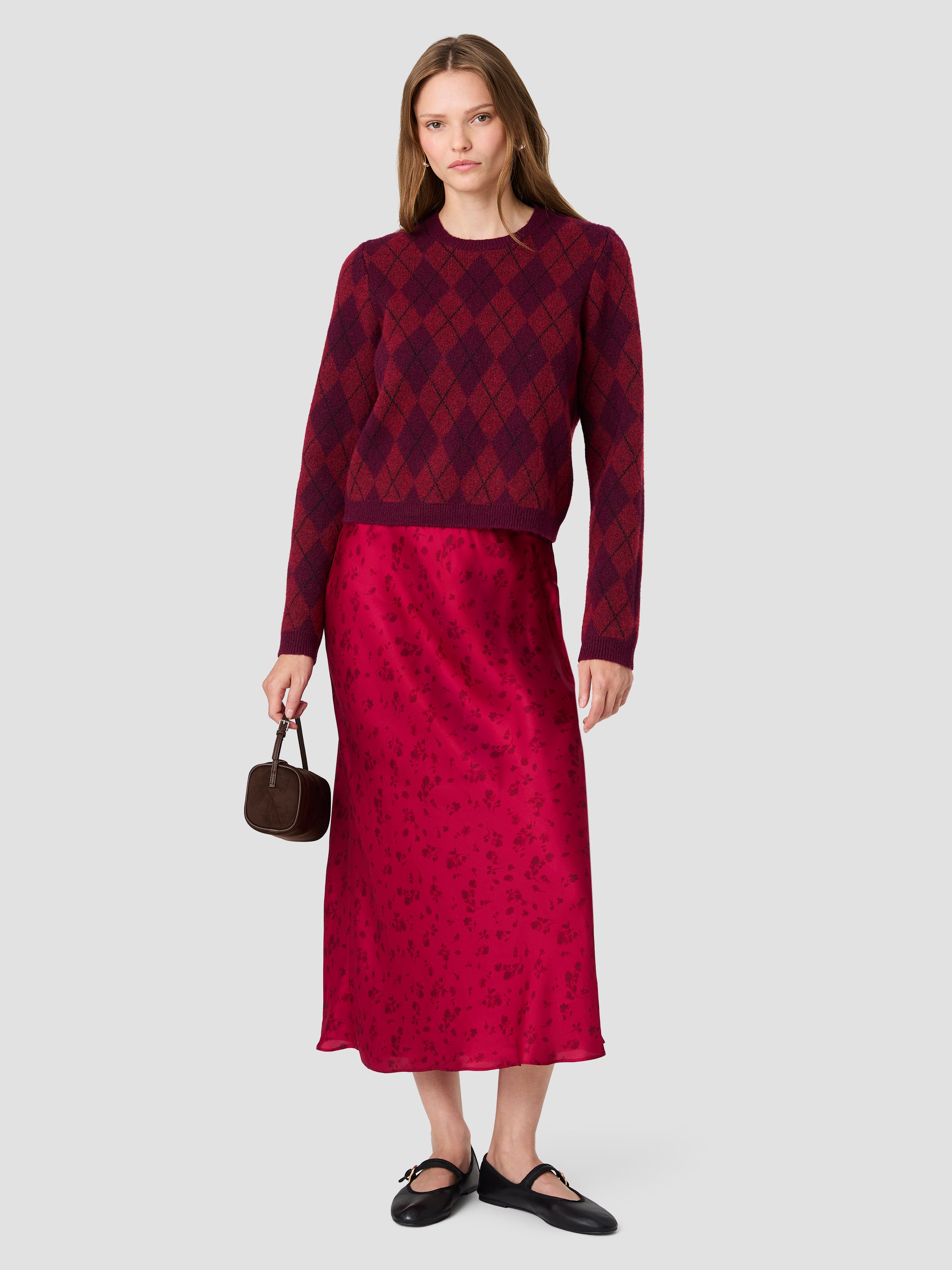 KODA KNIT ARGYLE JACQUARD PULLOVER View 1 | Women's Shop All KODA KNIT ARGYLE JACQUARD PULLOVER View 1 | Women's Shop All