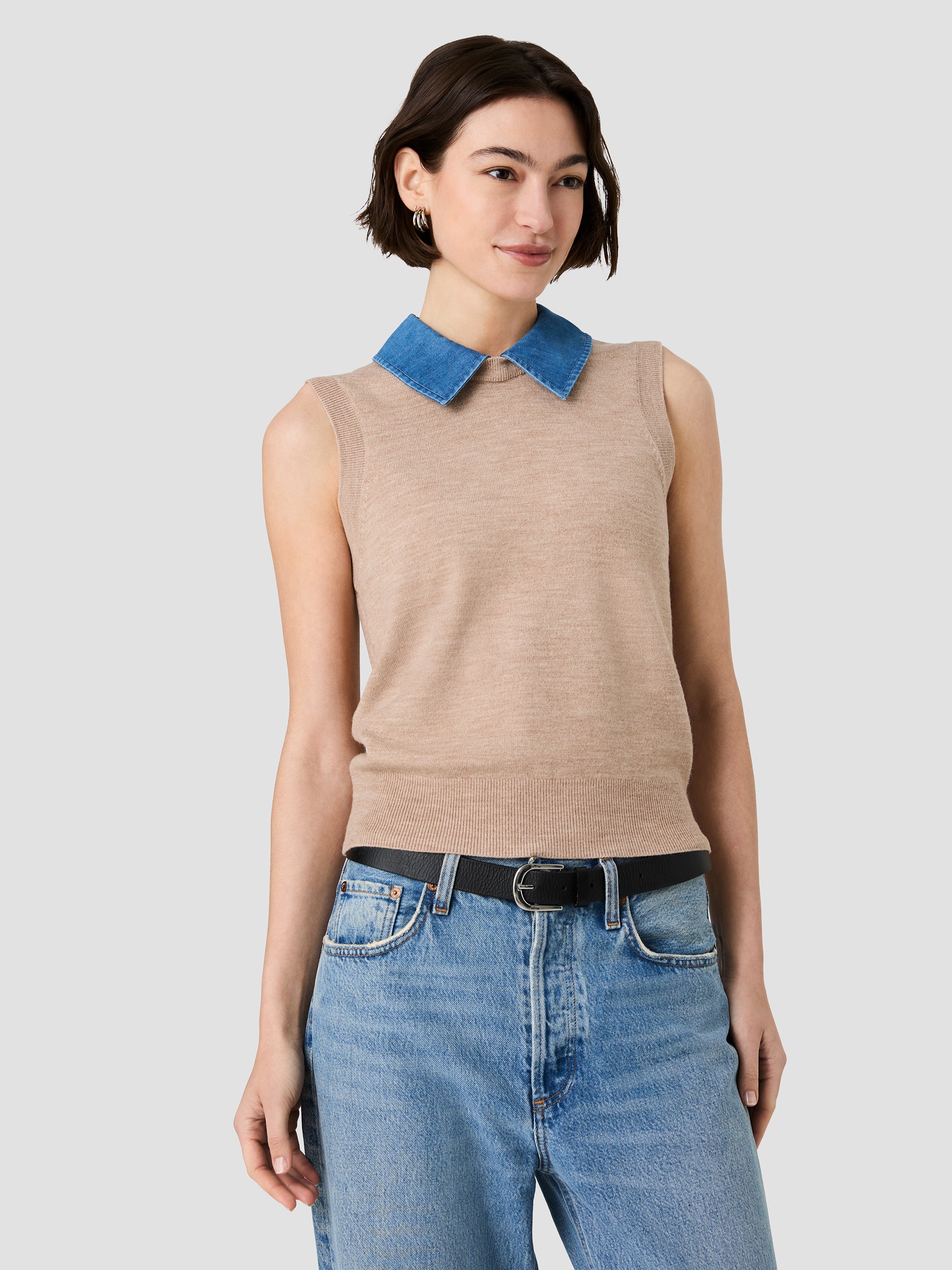 BABYSOFT COLLARED KNIT VEST View 2 | Products BABYSOFT COLLARED KNIT VEST View 2 | Products