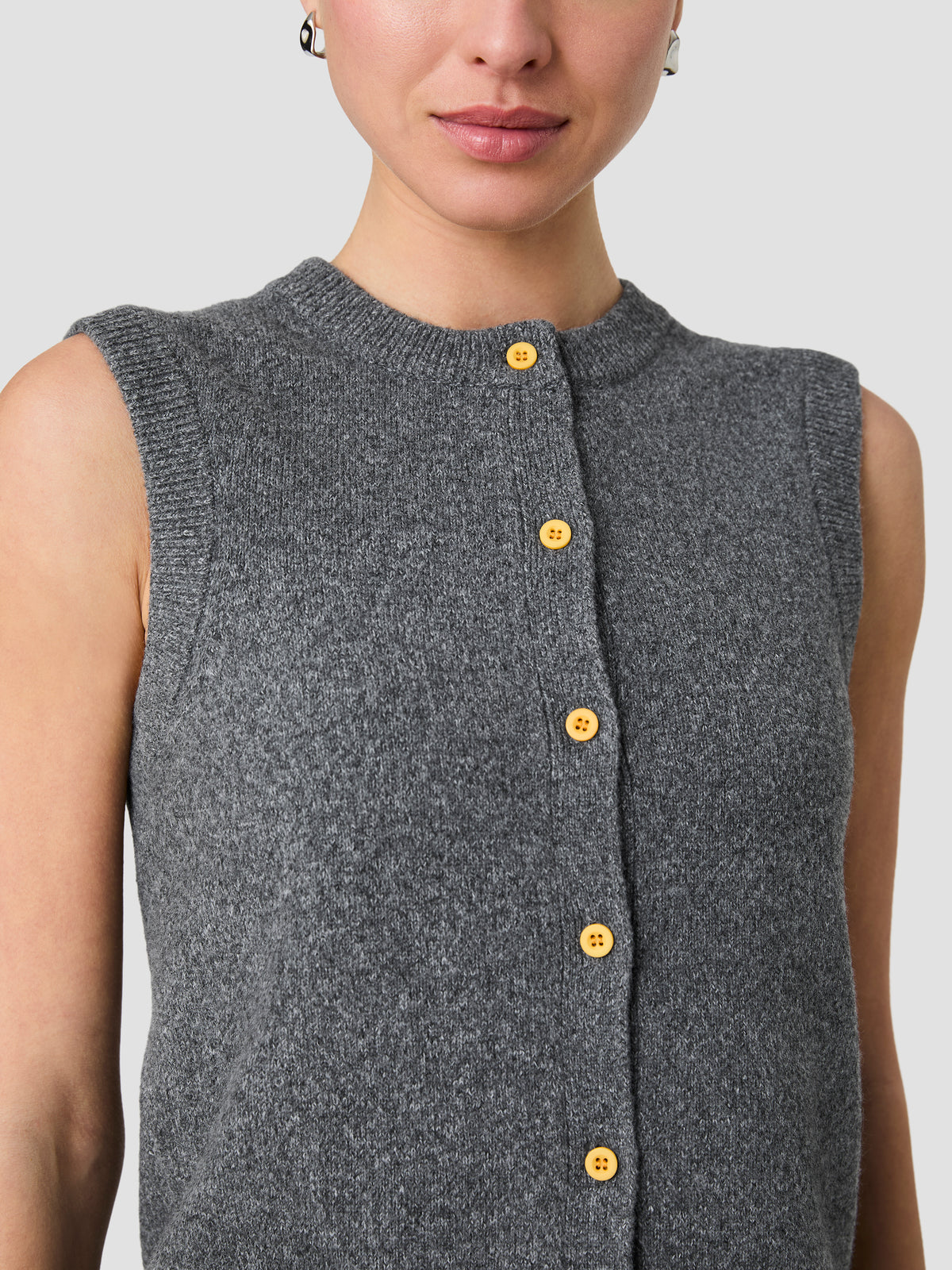 ALEYNA KNIT CONTRAST BUTTONS SLEEVELESS TOP VIEW 3 | New Arrivals ALEYNA KNIT CONTRAST BUTTONS SLEEVELESS TOP VIEW 3 | New Arrivals