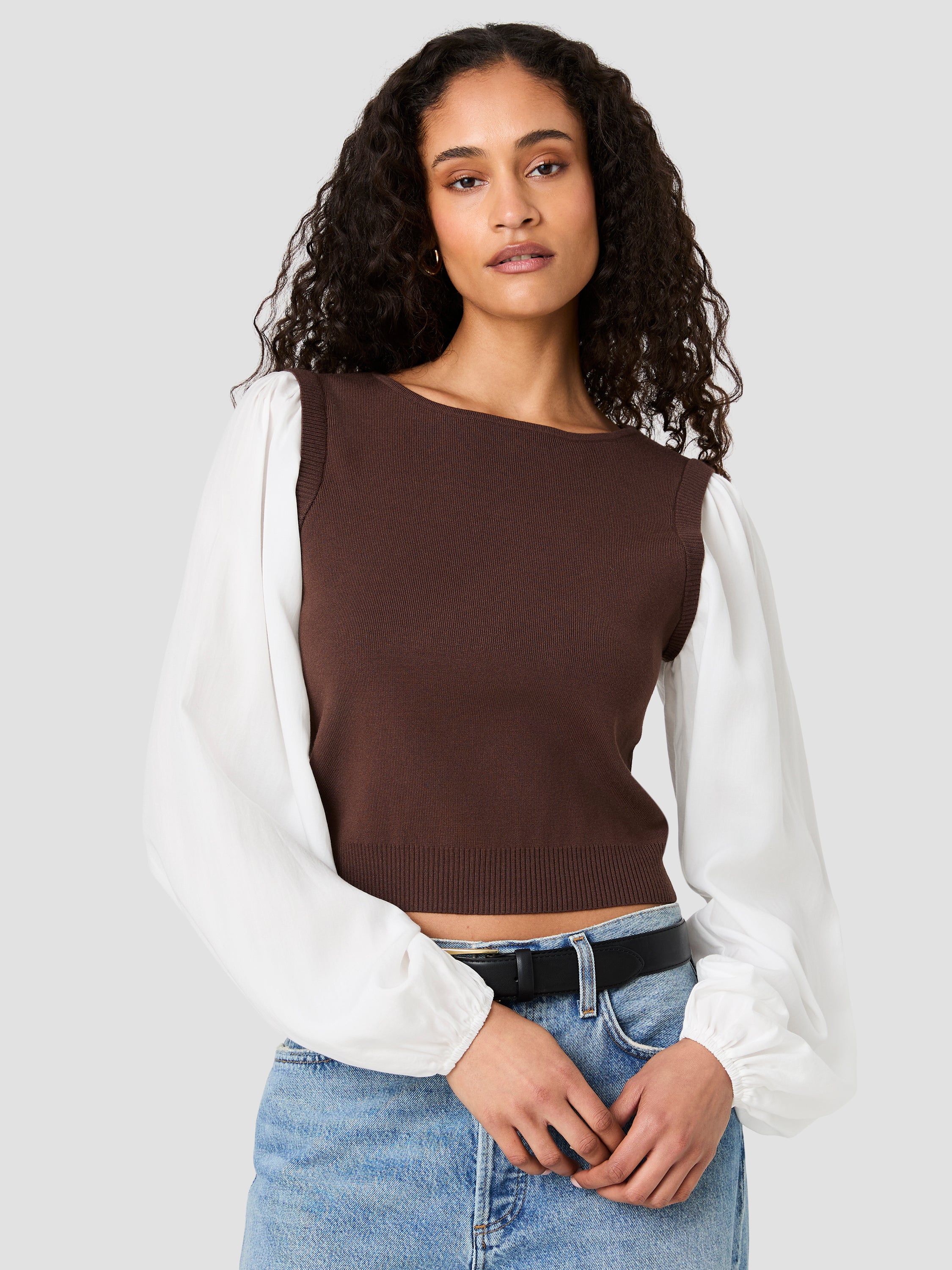 MAXIME KNIT SHIRTING LONG SLEEVE TOP View 2 | Products MAXIME KNIT SHIRTING LONG SLEEVE TOP View 2 | Products