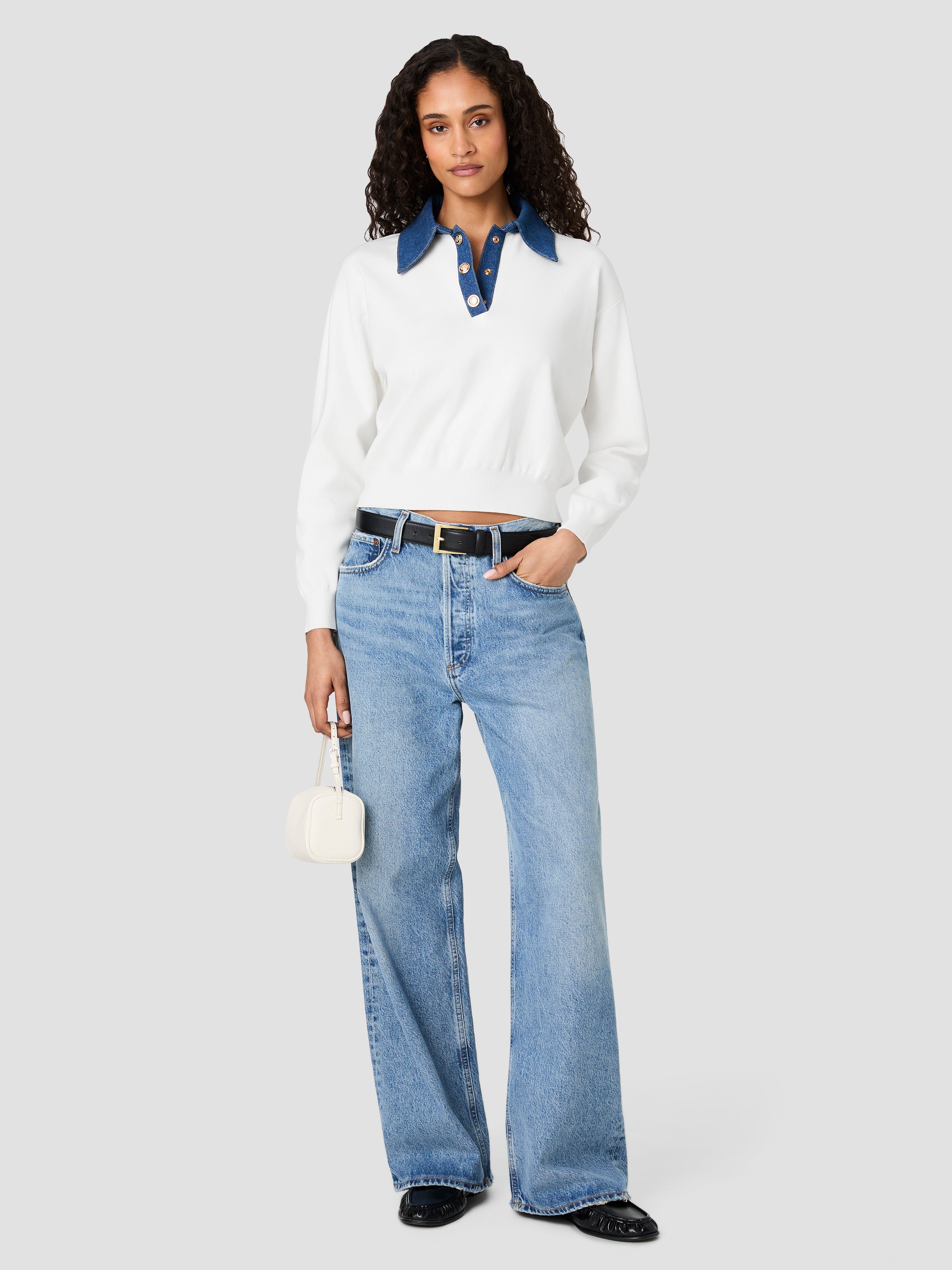 MAXIME KNIT COLLARED SWEATER View 1 | Products MAXIME KNIT COLLARED SWEATER View 1 | Products