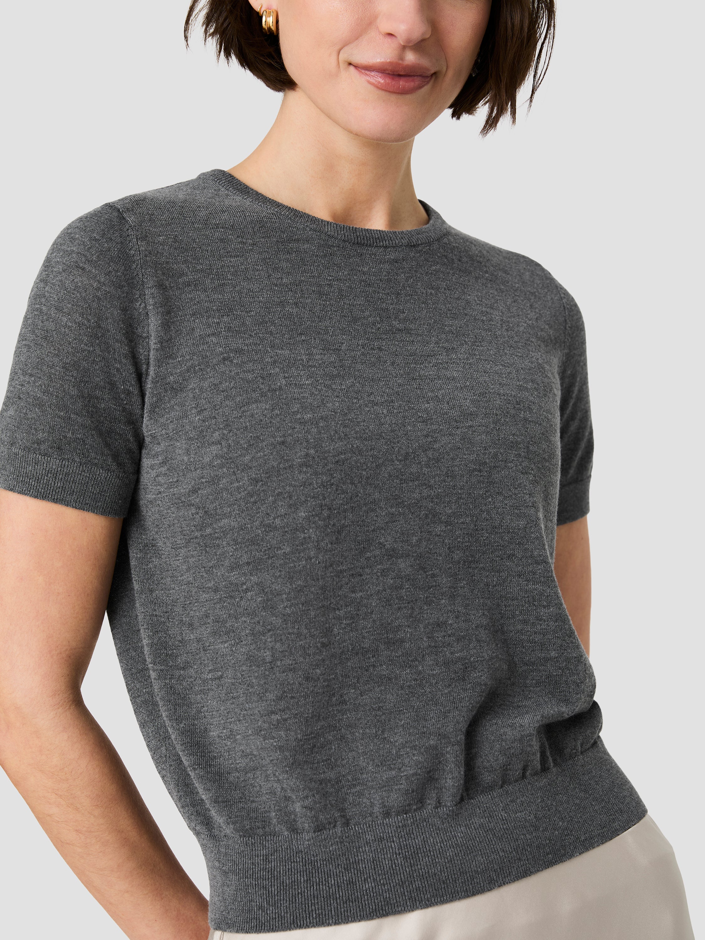 NOLA FINE KNIT SHORT SLEEVE SWEATER VIEW 5 | New Arrivals NOLA FINE KNIT SHORT SLEEVE SWEATER VIEW 5 | New Arrivals