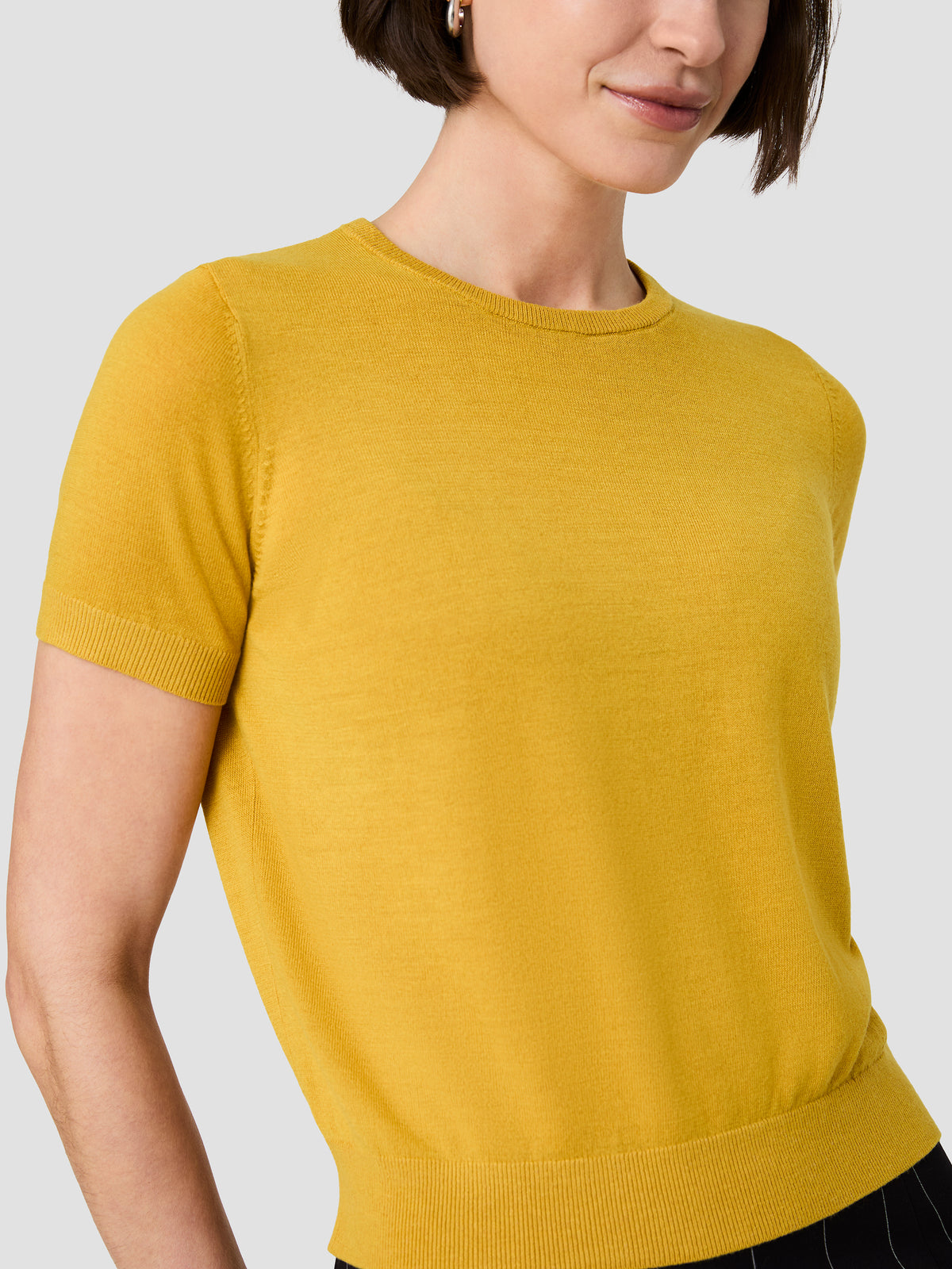 NOLA FINE KNIT SHORT SLEEVE SWEATER VIEW 3 | New Arrivals NOLA FINE KNIT SHORT SLEEVE SWEATER VIEW 3 | New Arrivals