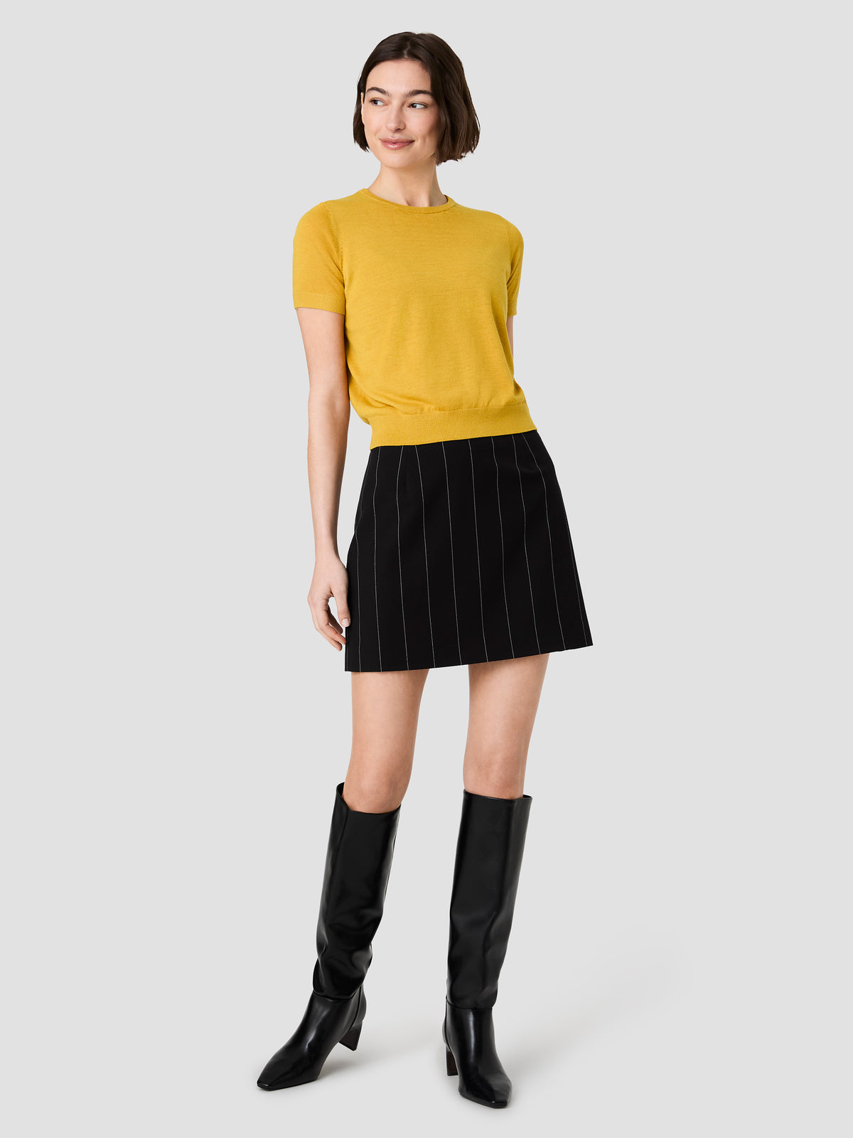 NOLA FINE KNIT SHORT SLEEVE SWEATER VIEW 6 | New Arrivals NOLA FINE KNIT SHORT SLEEVE SWEATER VIEW 6 | New Arrivals