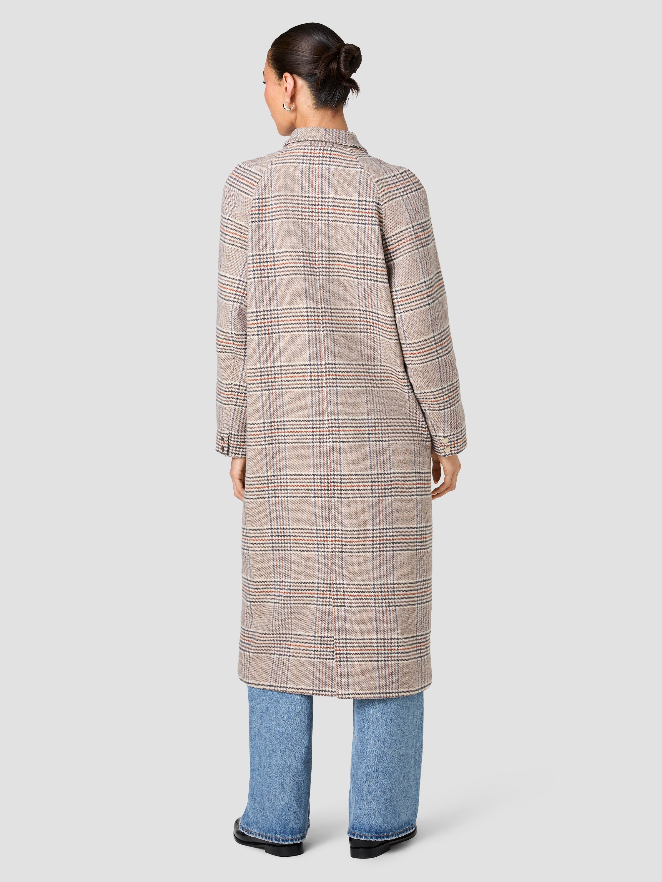 SUTTON PLAID TAILORED COAT VIEW 3 | New Arrivals SUTTON PLAID TAILORED COAT VIEW 3 | New Arrivals