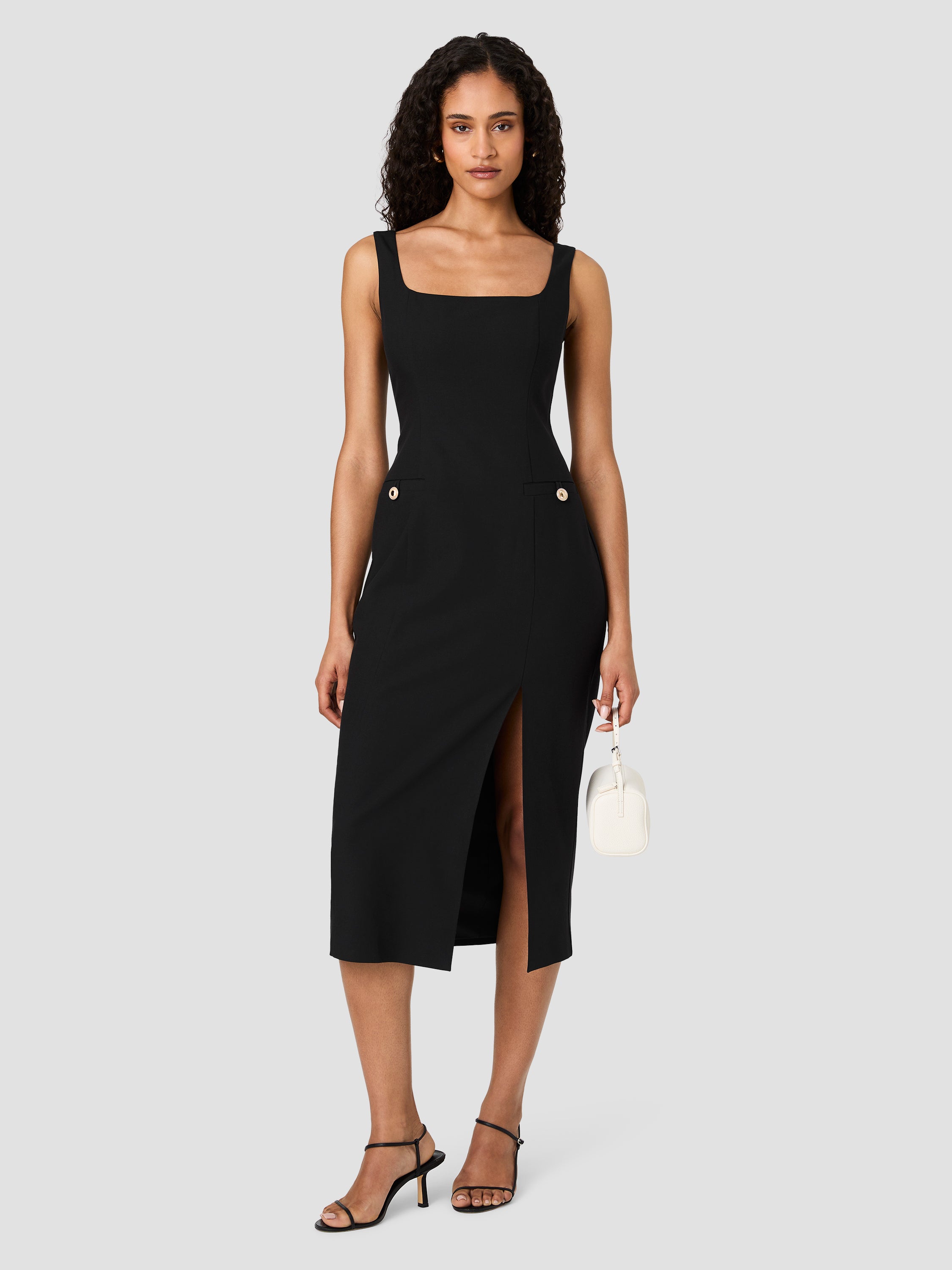KAI SUITING SLIT MIDI DRESS View 1 | Products KAI SUITING SLIT MIDI DRESS View 1 | Products