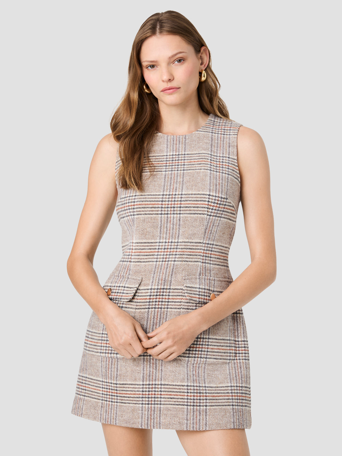 SUTTON PLAID TWO POCKET MINI DRESS VIEW 2 | Best Sellers SUTTON PLAID TWO POCKET MINI DRESS VIEW 2 | Best Sellers