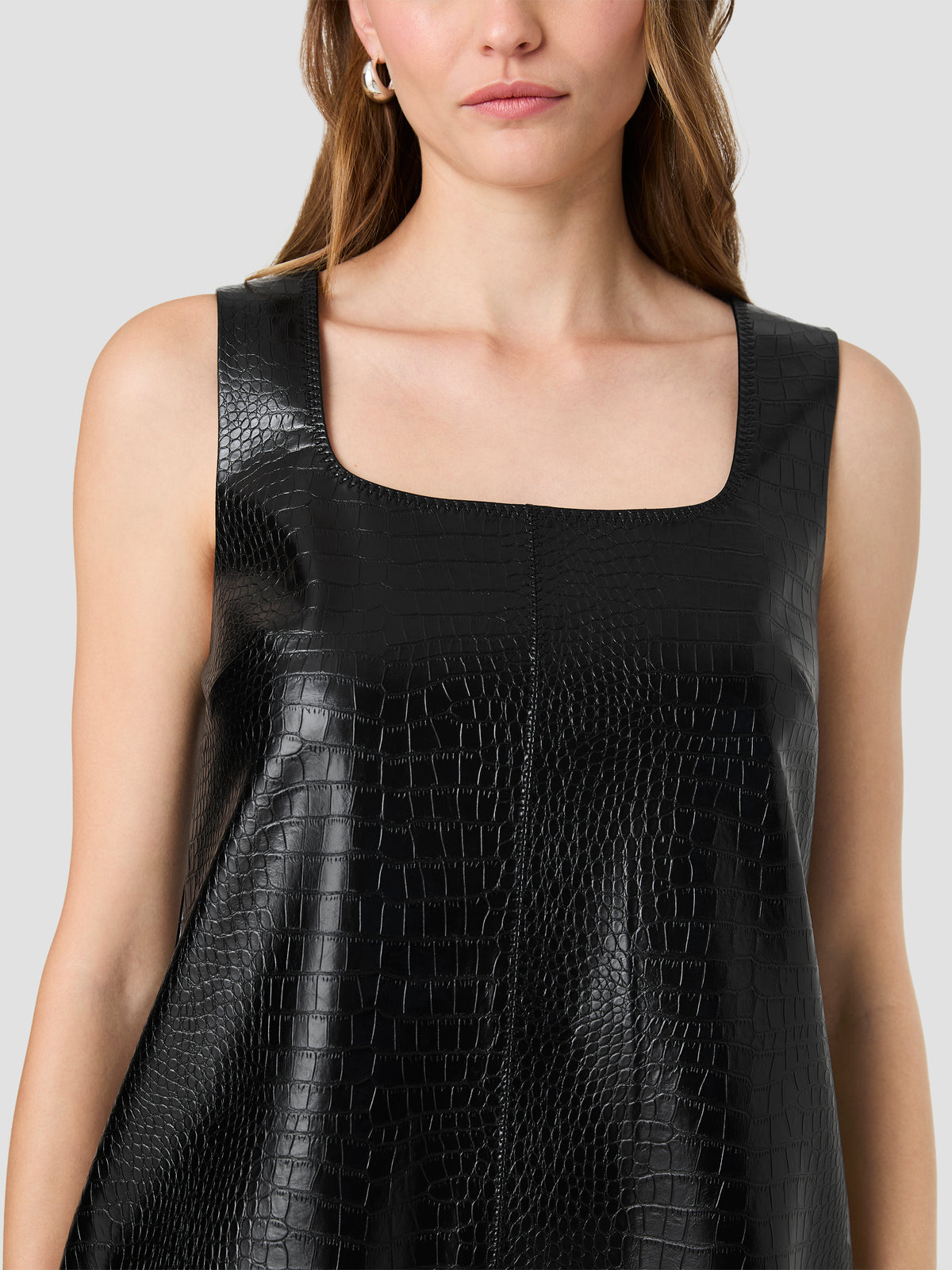 FAUX CROC PU LEATHER MINI DRESS VIEW 3 | Dresses FAUX CROC PU LEATHER MINI DRESS VIEW 3 | Dresses