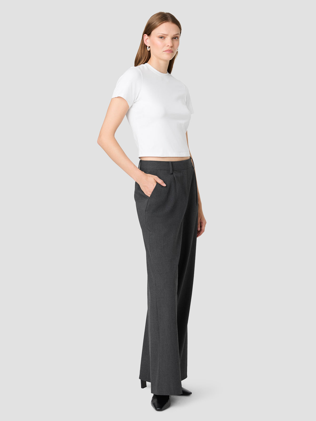 TAVI CROSSHATCH SUITING WIDE LEG TROUSERS VIEW 5 | New Arrivals TAVI CROSSHATCH SUITING WIDE LEG TROUSERS VIEW 5 | New Arrivals