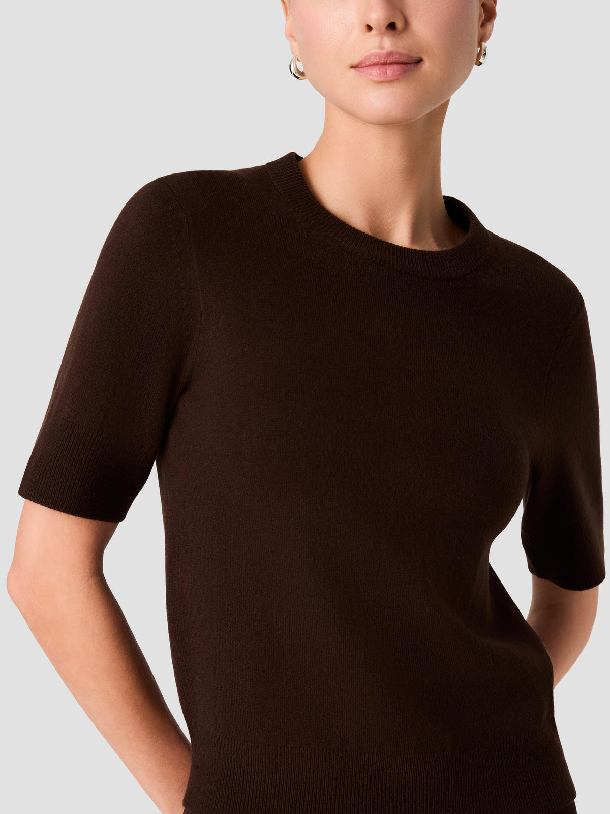 BABYSOFT MARGO SHORT SLEEVE SWEATER VIEW 3 | The Layering Shop BABYSOFT MARGO SHORT SLEEVE SWEATER VIEW 3 | The Layering Shop