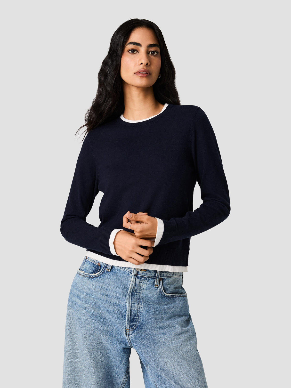 COSY CONTRAST SWEATER VIEW 2 | The Layering Shop COSY CONTRAST SWEATER VIEW 2 | The Layering Shop