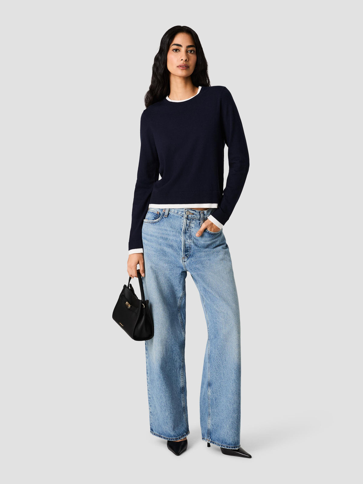 COSY CONTRAST SWEATER VIEW 1 | The Layering Shop COSY CONTRAST SWEATER VIEW 1 | The Layering Shop