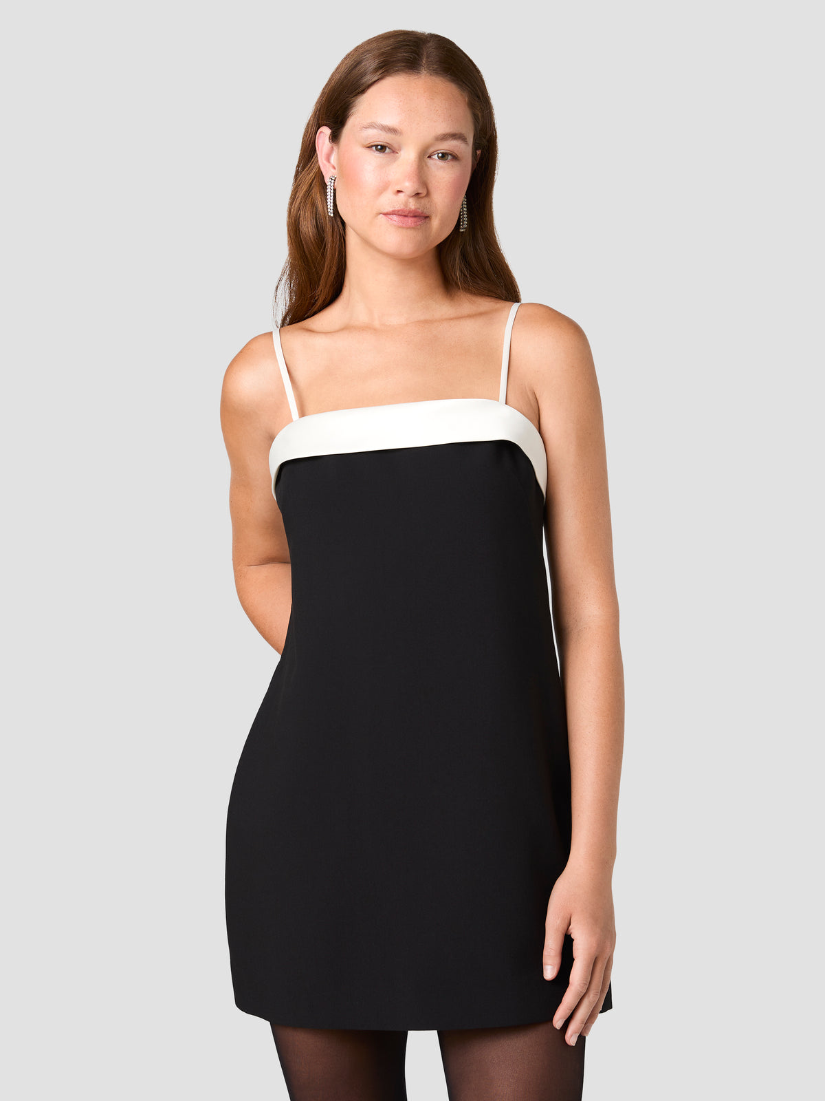 AZRA COMBO CAREY SATIN FOLDOVER MINI DRESS View 2 | Women's Shop All AZRA COMBO CAREY SATIN FOLDOVER MINI DRESS View 2 | Women's Shop All