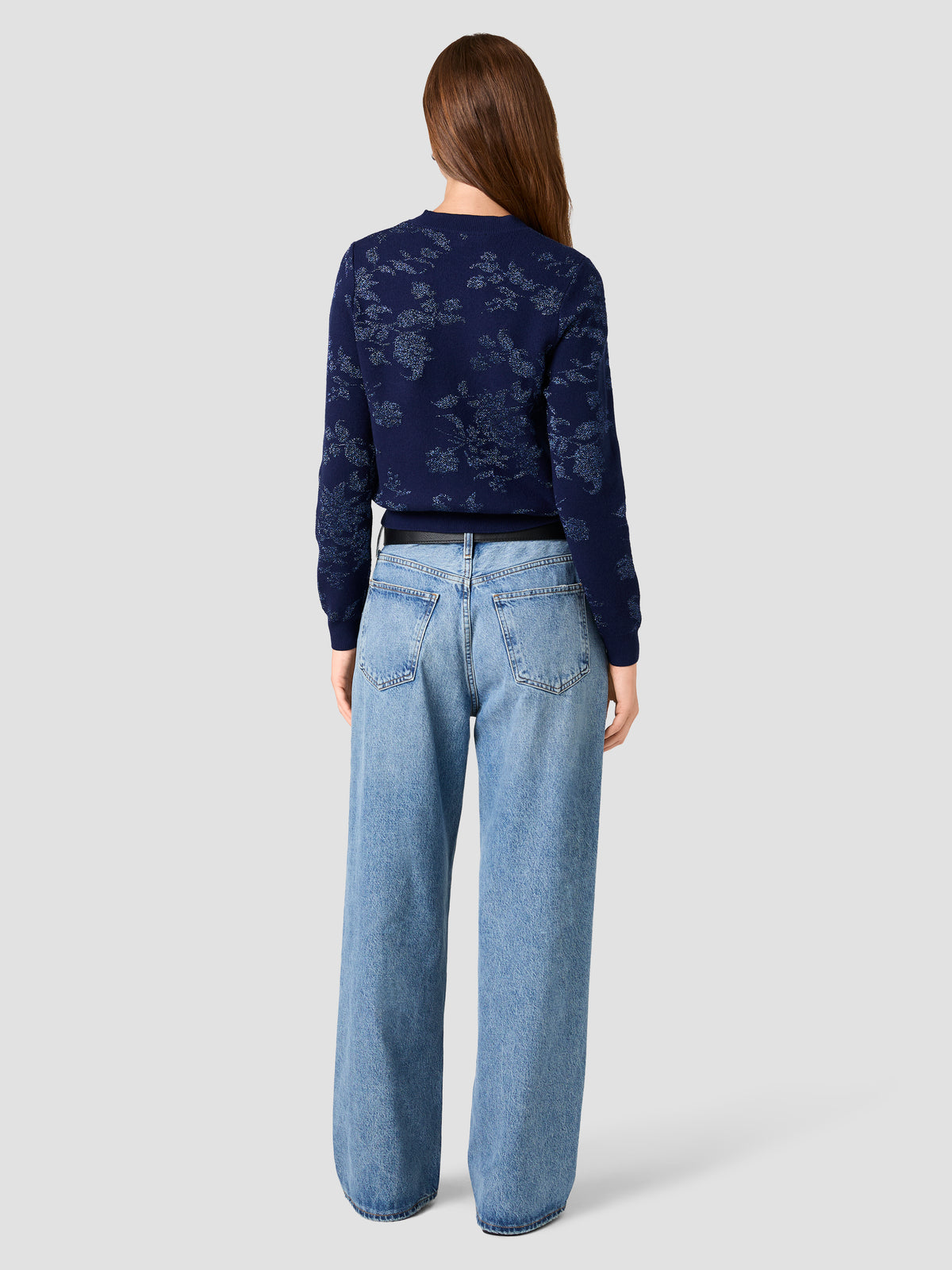 KATJA KNIT COMBO TINSEL PULLOVER SWEATER VIEW 3 KATJA KNIT COMBO TINSEL PULLOVER SWEATER VIEW 3