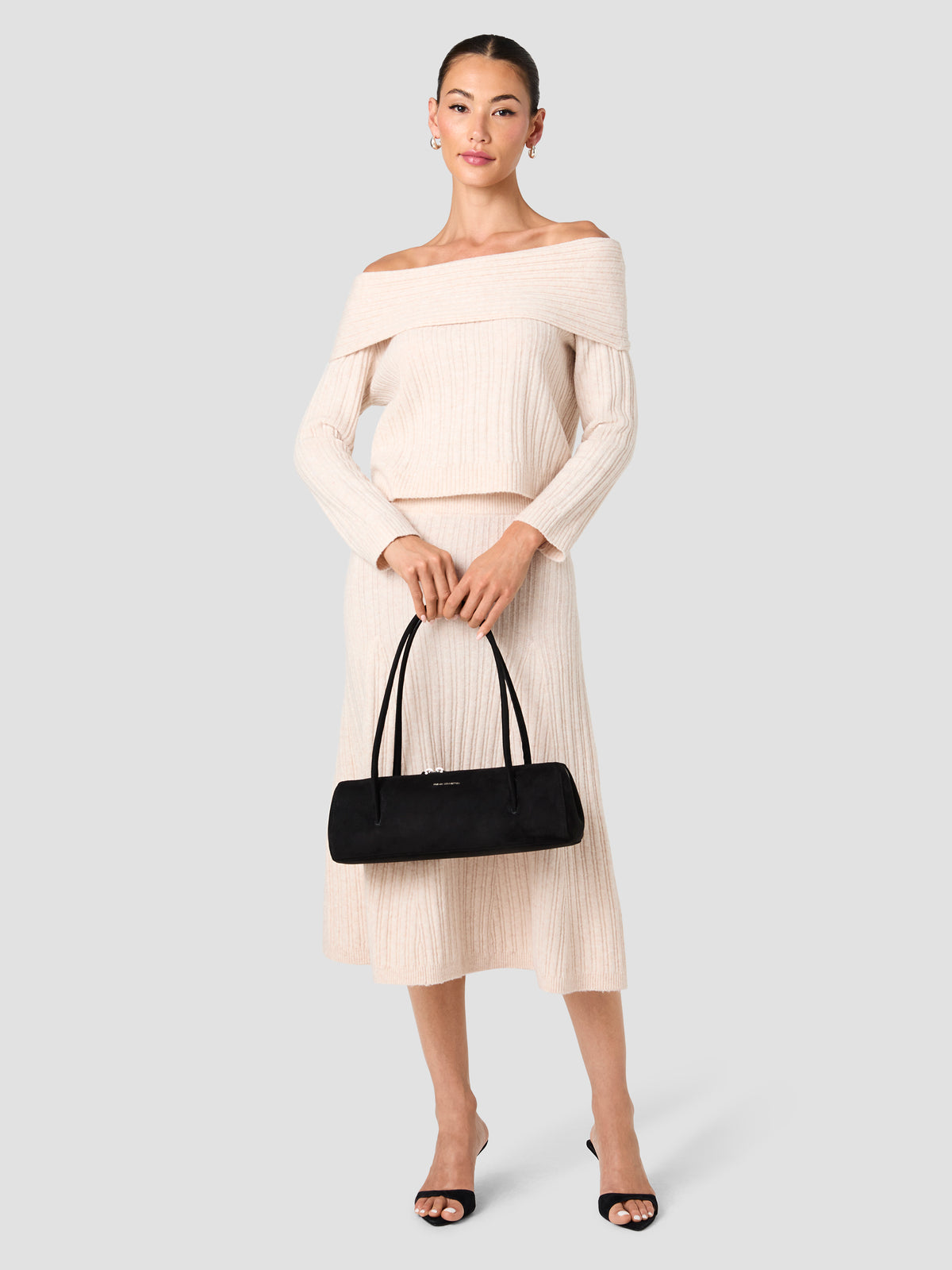 LUCIEN KNIT OFF SHOULDER PULLOVER SWEATER View 2 | Women's LUCIEN KNIT OFF SHOULDER PULLOVER SWEATER View 2 | Women's