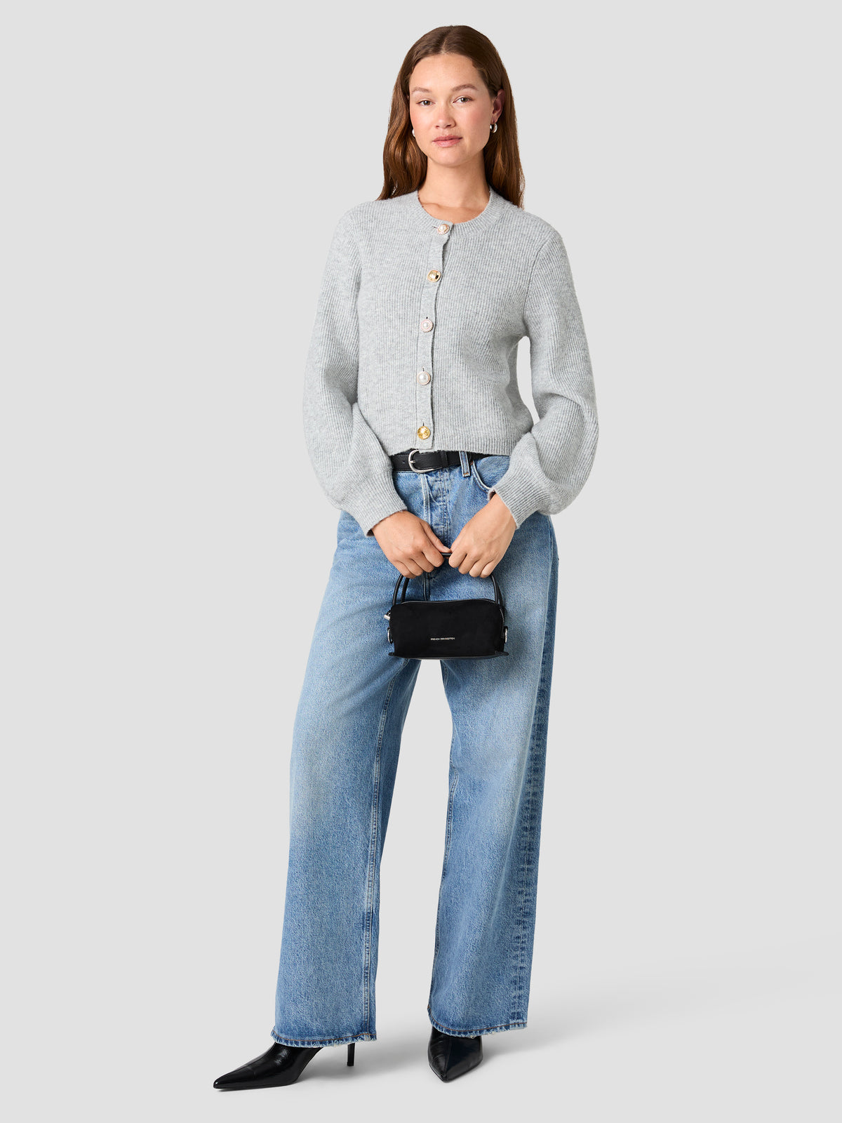 KODA KNIT MULTI BUTTON CREW NECK CARDIGAN VIEW 1 | The Layering Shop KODA KNIT MULTI BUTTON CREW NECK CARDIGAN VIEW 1 | The Layering Shop