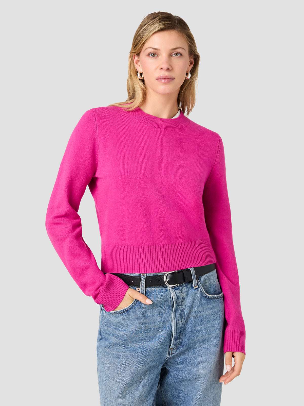 BABYSOFT CREW NECK LONG SLEEVE SWEATER VIEW 2 BABYSOFT CREW NECK LONG SLEEVE SWEATER VIEW 2