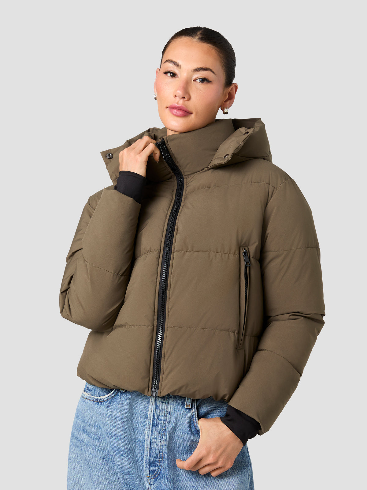 CAMDEN CONTRAST PUFFER JACKET VIEW 2 | Women's Shop All CAMDEN CONTRAST PUFFER JACKET VIEW 2 | Women's Shop All