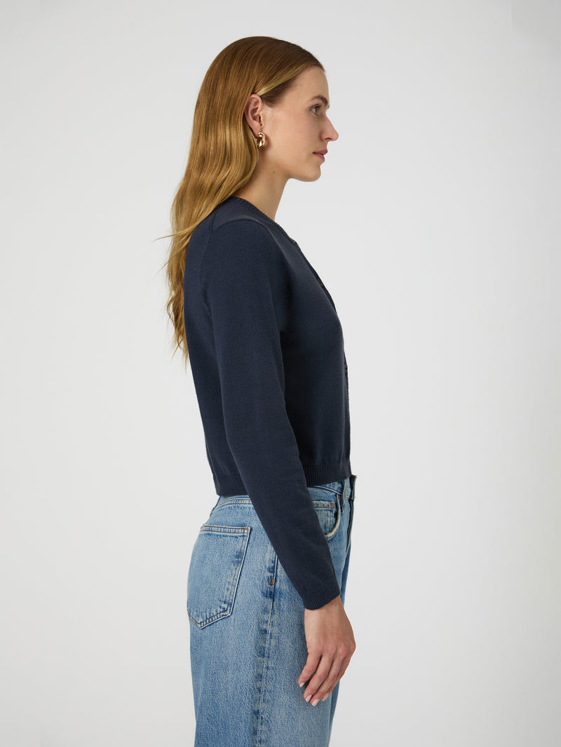 Cosysoft Fitted Cardigan Marine | French Connection US