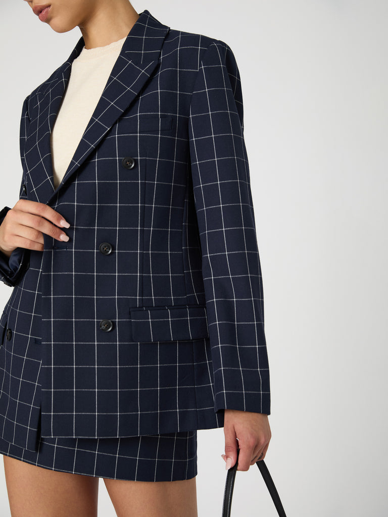 Window Pane Check Jacket M