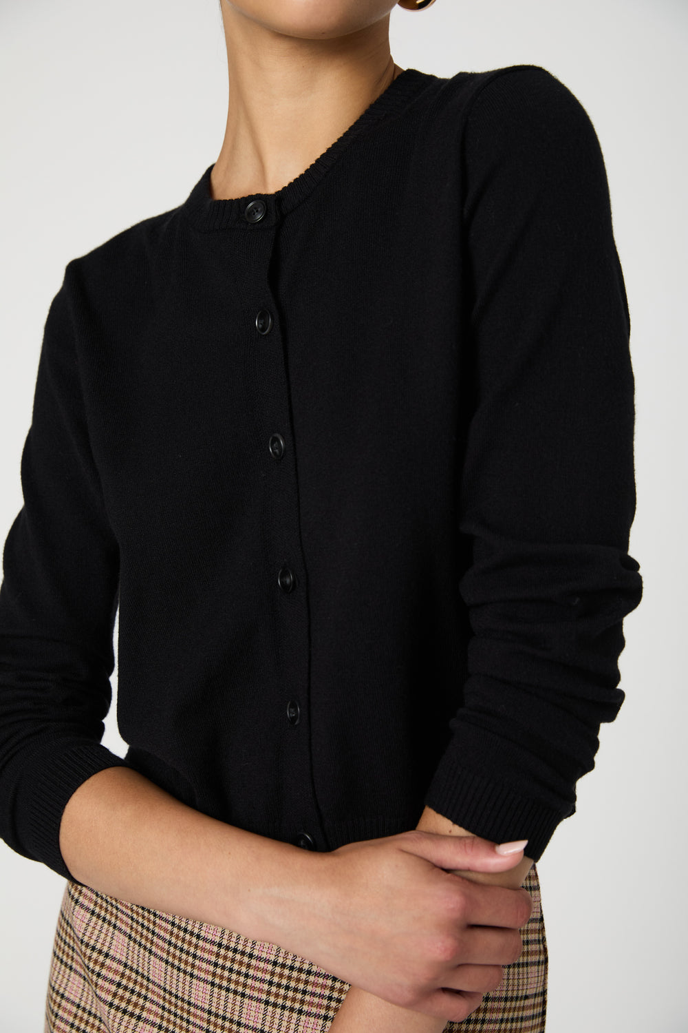 Cosysoft Fitted Cardigan Black French Connection US