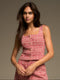 Brushed Houndstooth Sleeveless Top