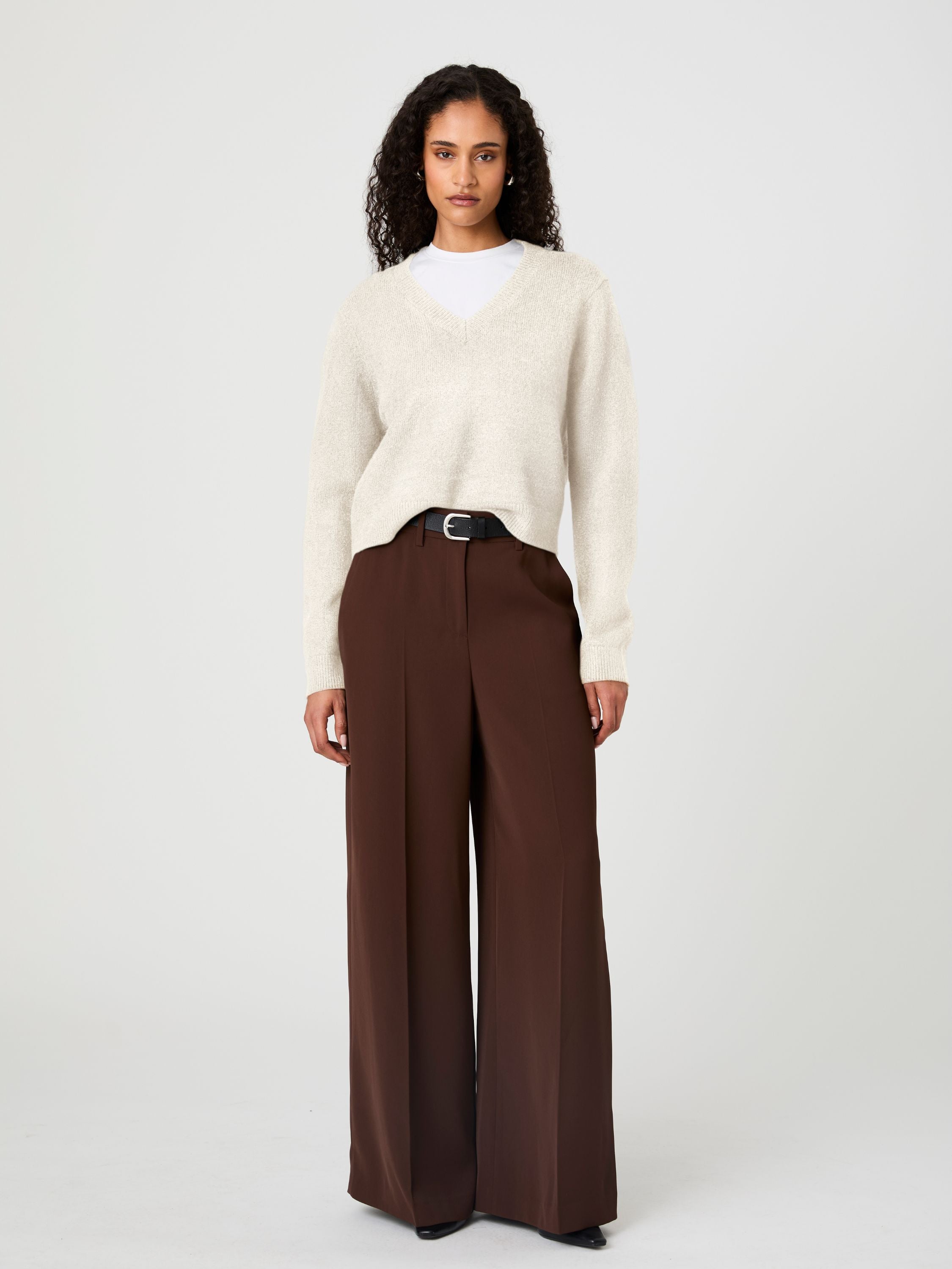 SUZIE KNIT V-NECK PULLOVER SWEATER View 1 | Products