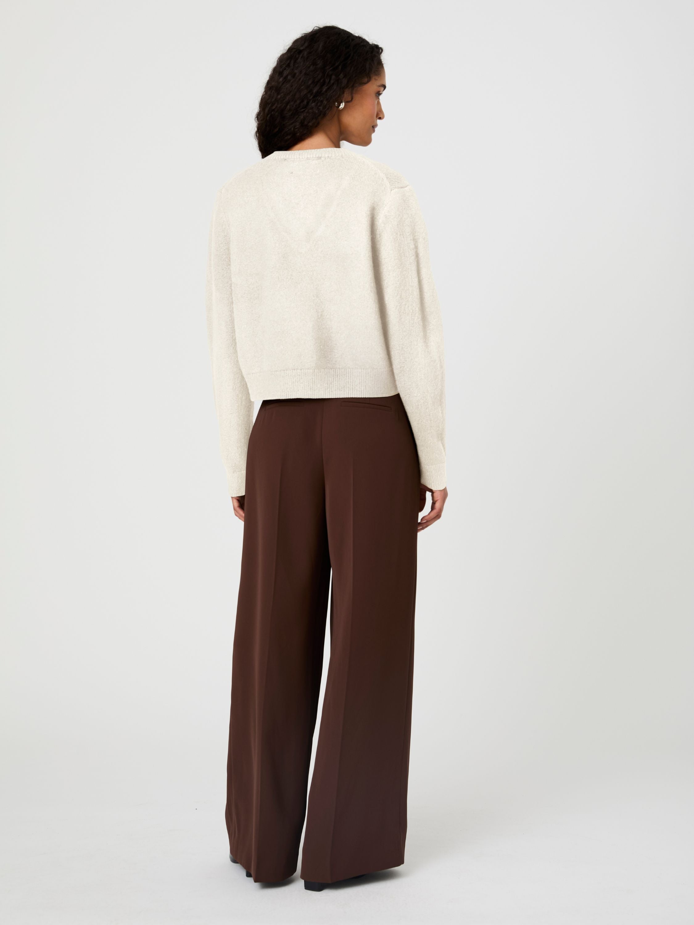 SUZIE KNIT V-NECK PULLOVER SWEATER VIEW 3