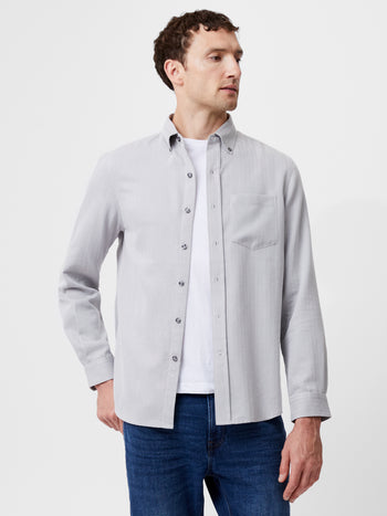 Regular Fit Herringbone Shirt