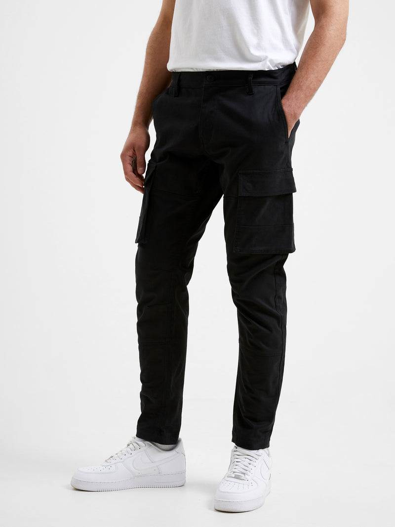 Twill Cargo Trousers Black | French Connection US