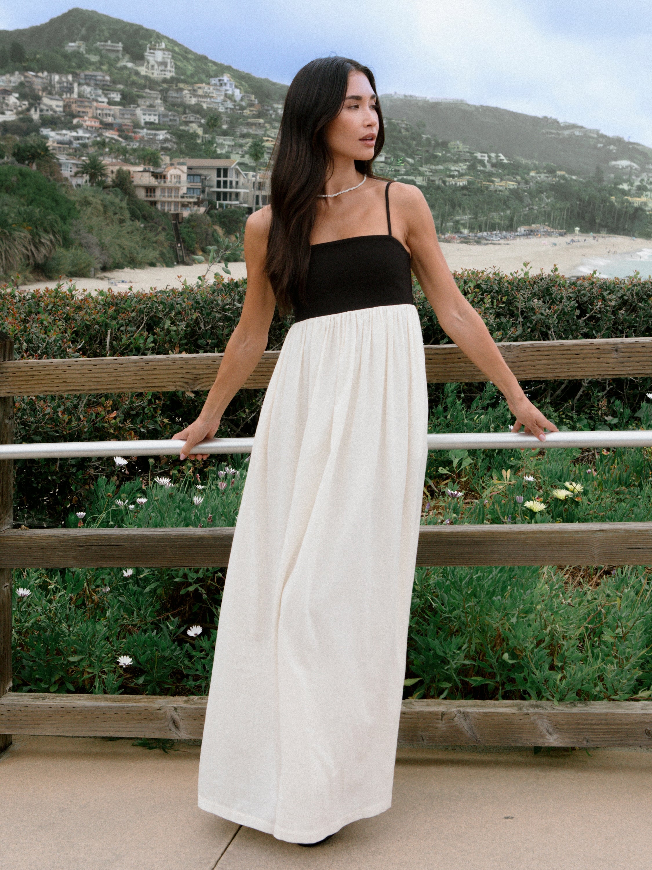 PHOEBE COMBO ALICIA MAXI DRESS VIEW 4 | Maxi Dresses