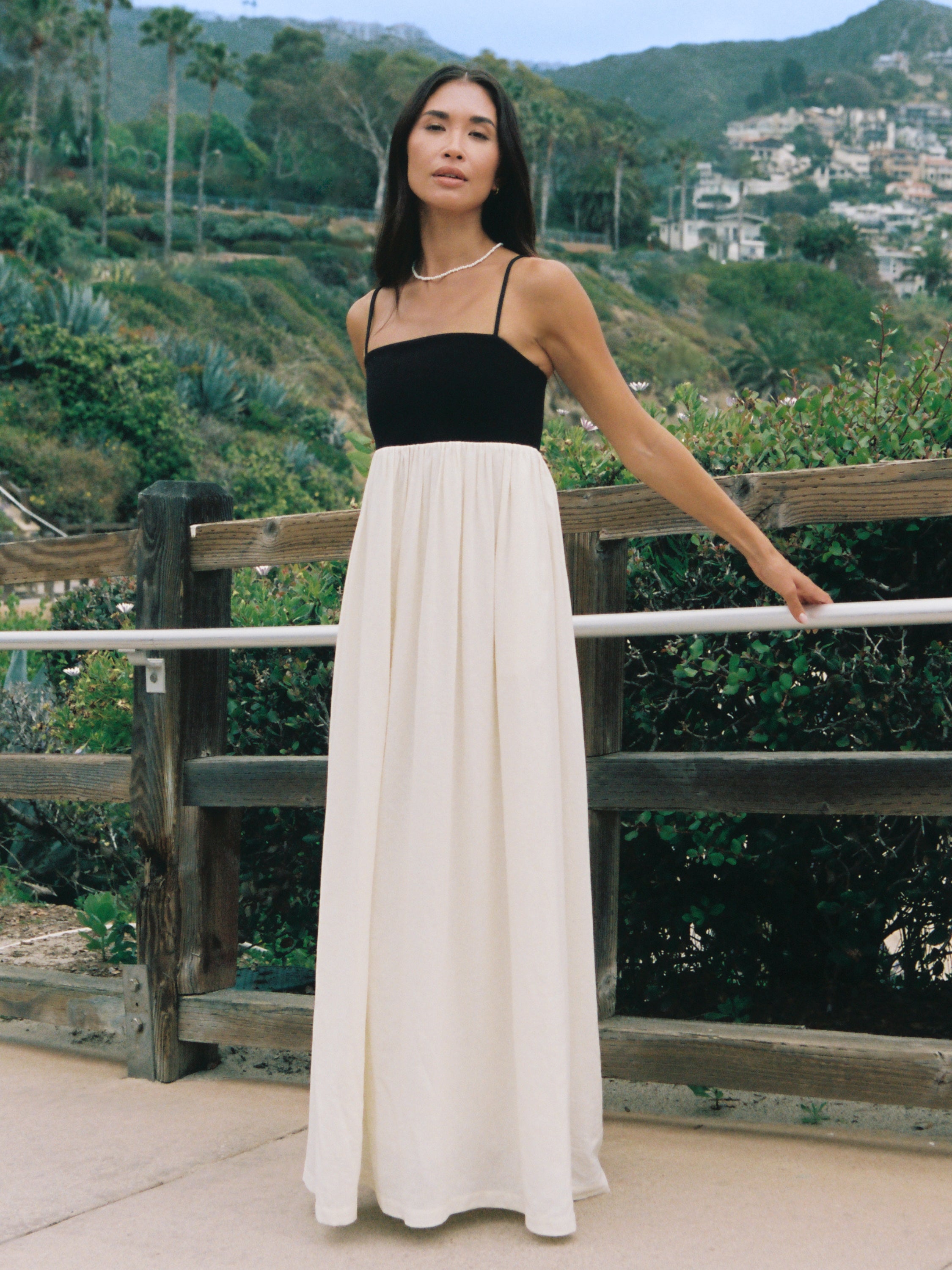 Phoebe Combo Alicia Maxi Dress | French Connection US