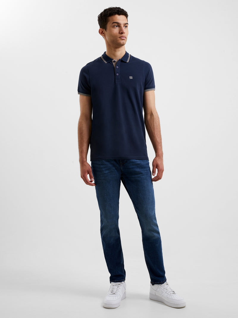 Cremflats Polo Shirt Blue Nights | French Connection US