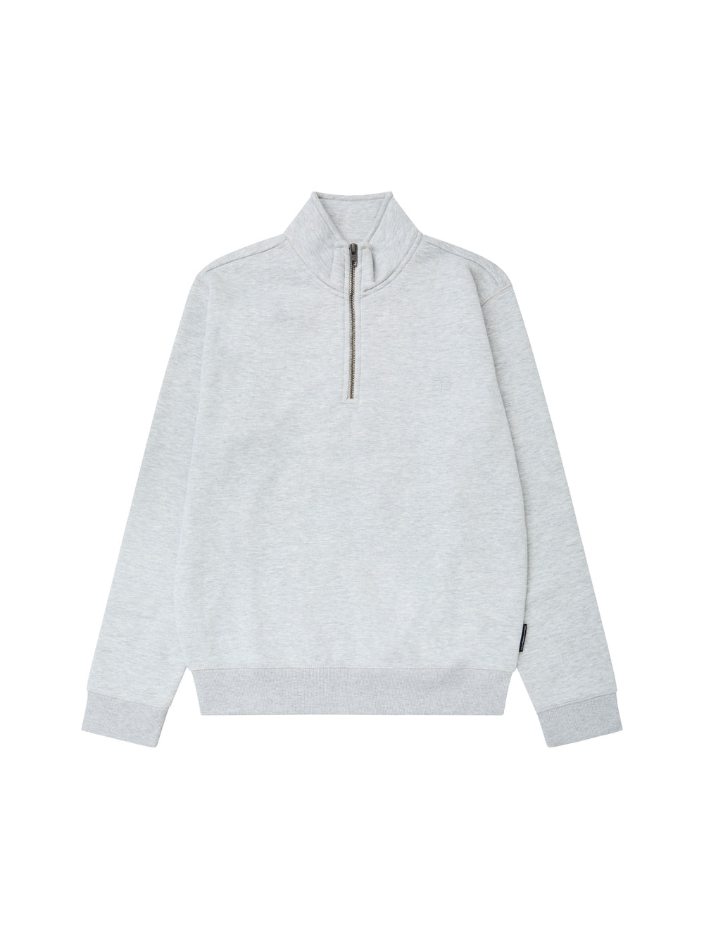 Half-zip Sweatshirt - Light gray melange - Ladies