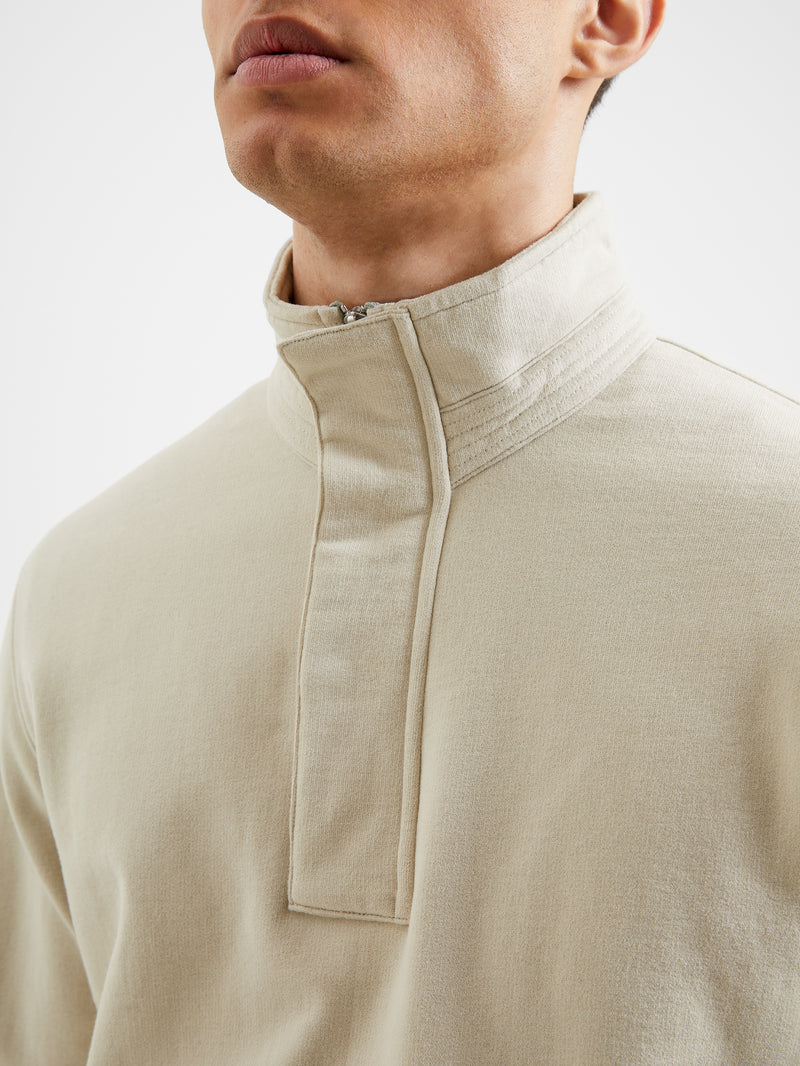 Funnel Half Zip Sweater Stone | French Connection US