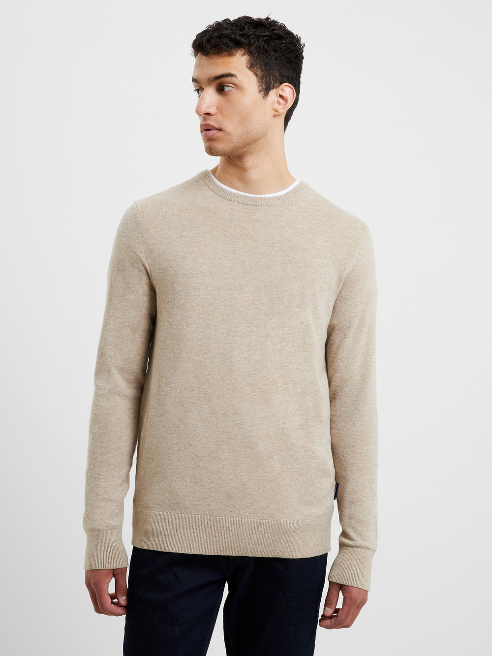 Supersoft Crew Sweater Taupe Mel | French Connection US