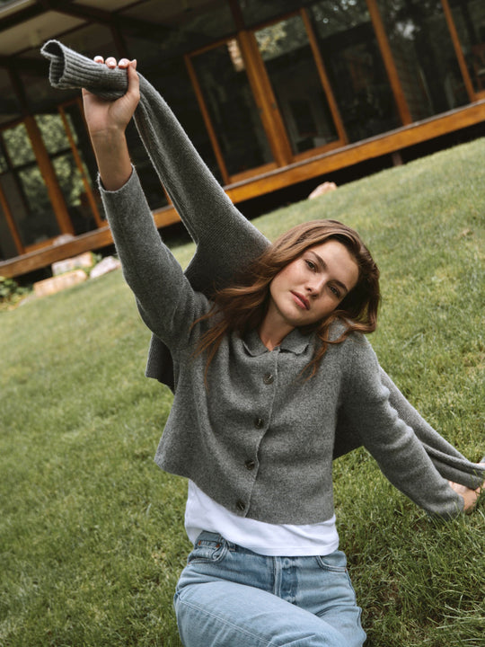 Ellie Knit Collared Cardigan