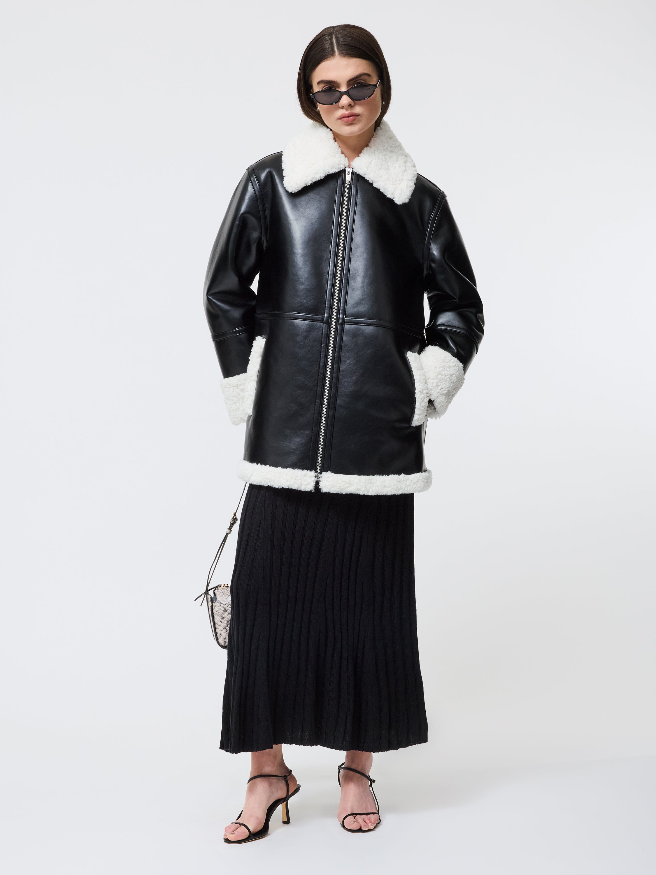 Ajani Vegan Shearling Coat