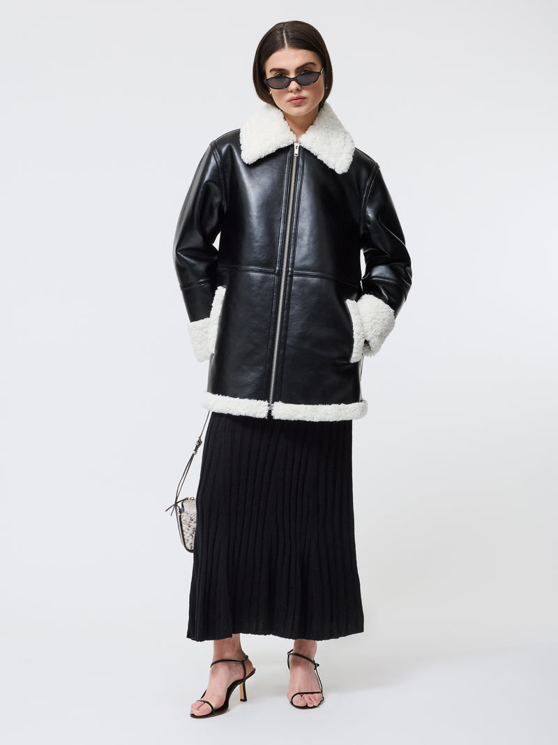 Ajani Vegan Shearling Coat