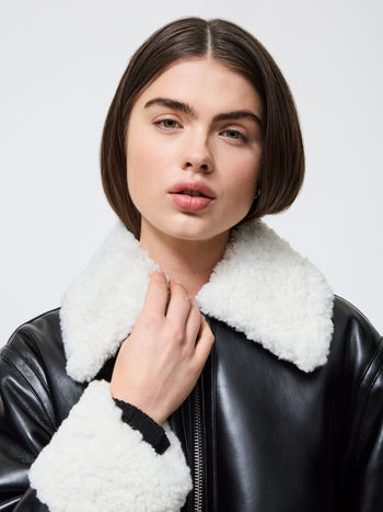 Ajani Vegan Shearling Coat