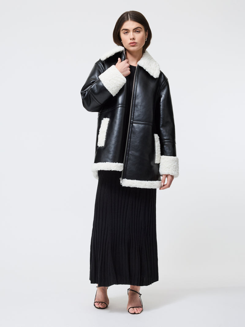 Ajani Vegan Shearling Coat