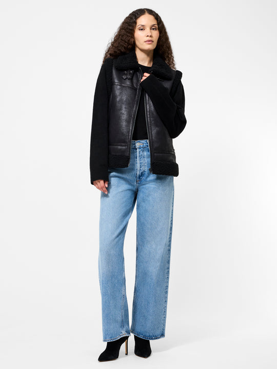 Camry Faux Suede Sleeveless Gilet