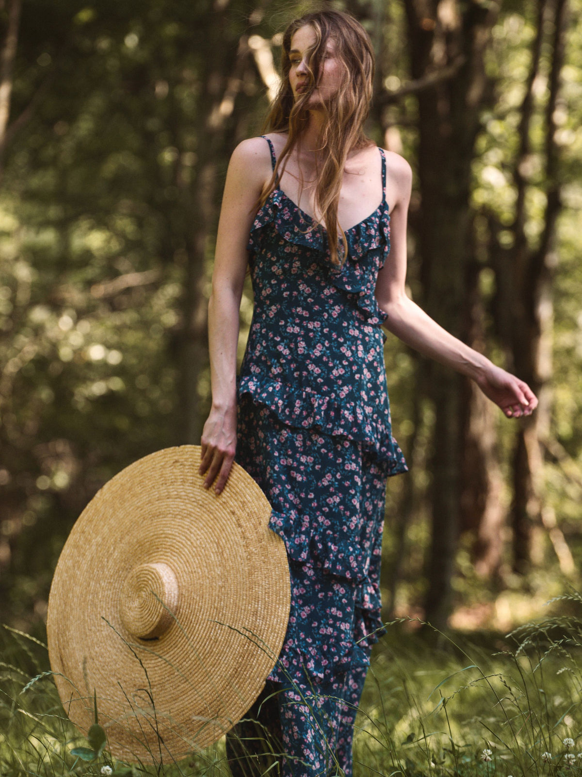 MARINA LUCIA FLEUR RUFFLE MAXI DRESS VIEW 5 | Fall Favorites