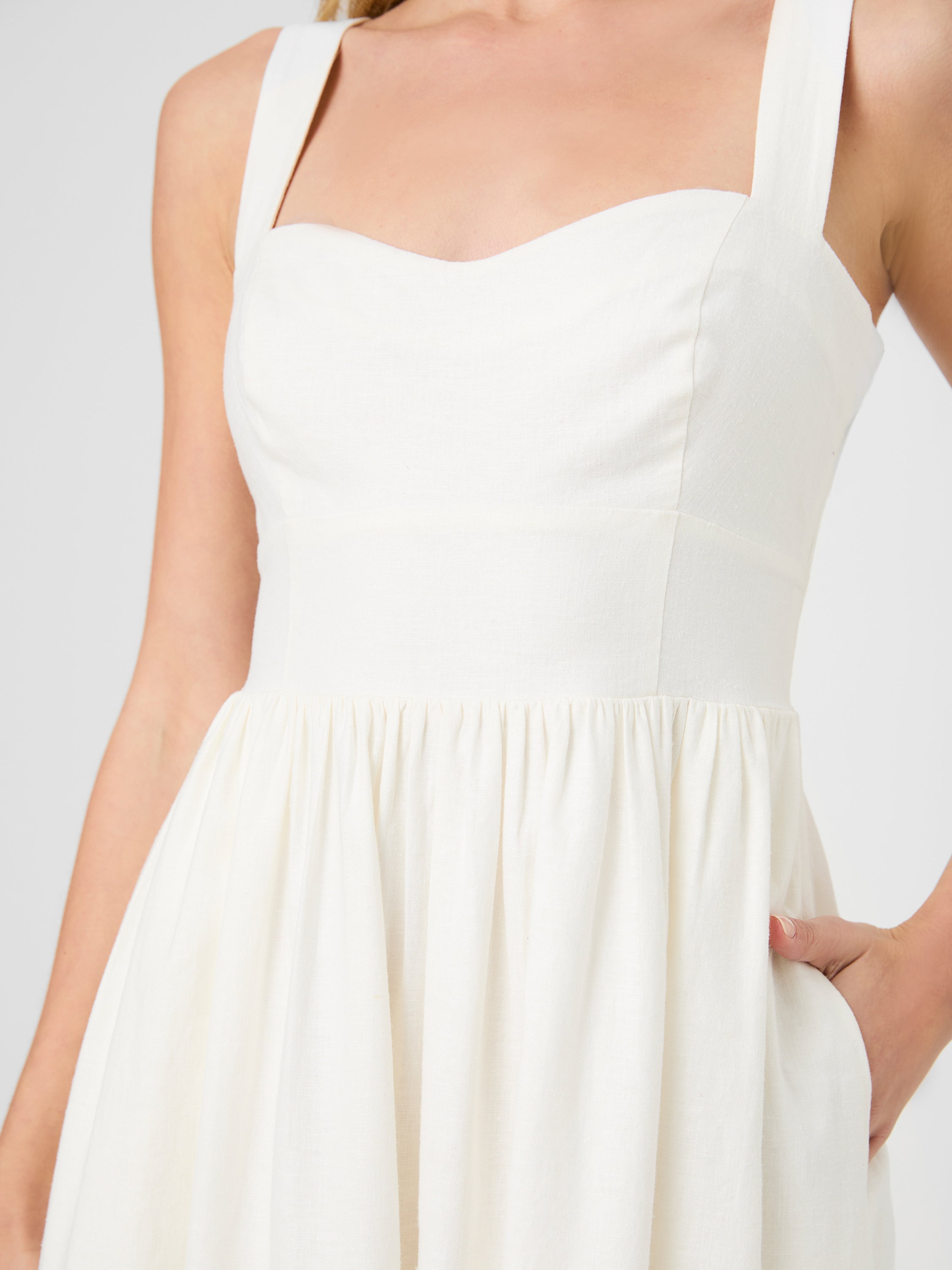 Aspen Linen Midi Dress | French Connection US