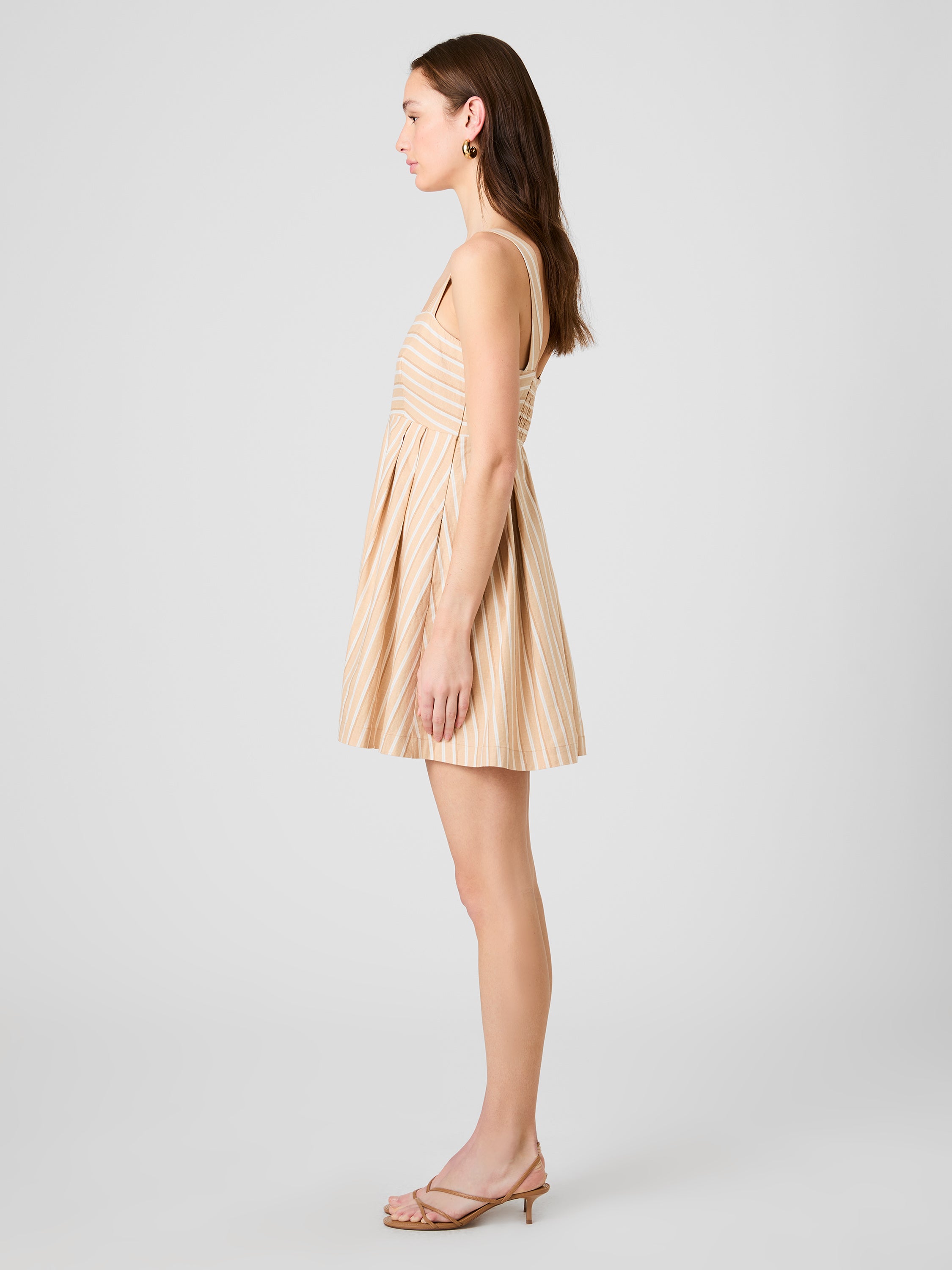 ASPEN LINEN BABYDOLL MINI DRESS VIEW 4 | Women's Shop All