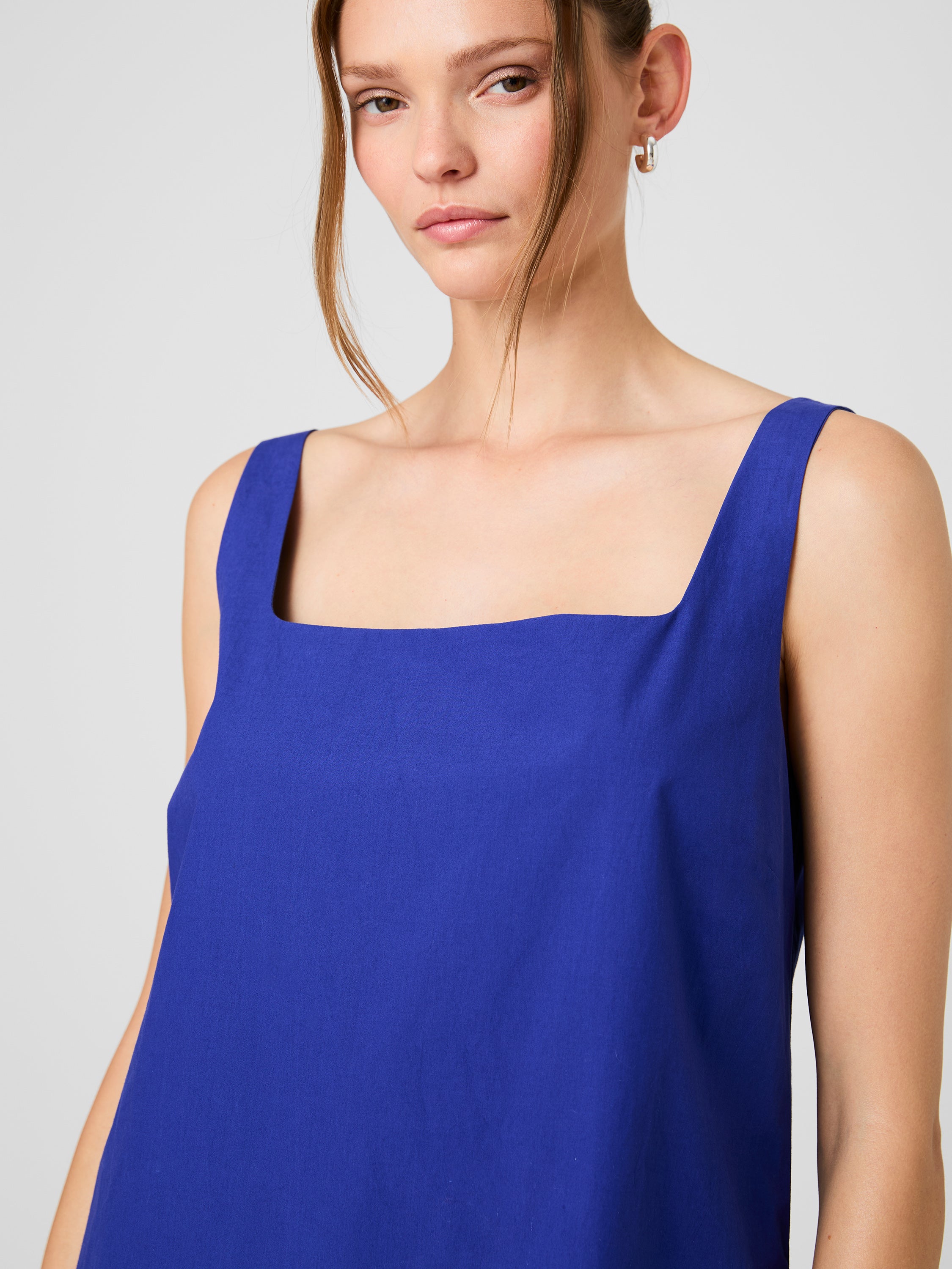 ALISSA COTTON SHIFT MINI DRESS VIEW 3