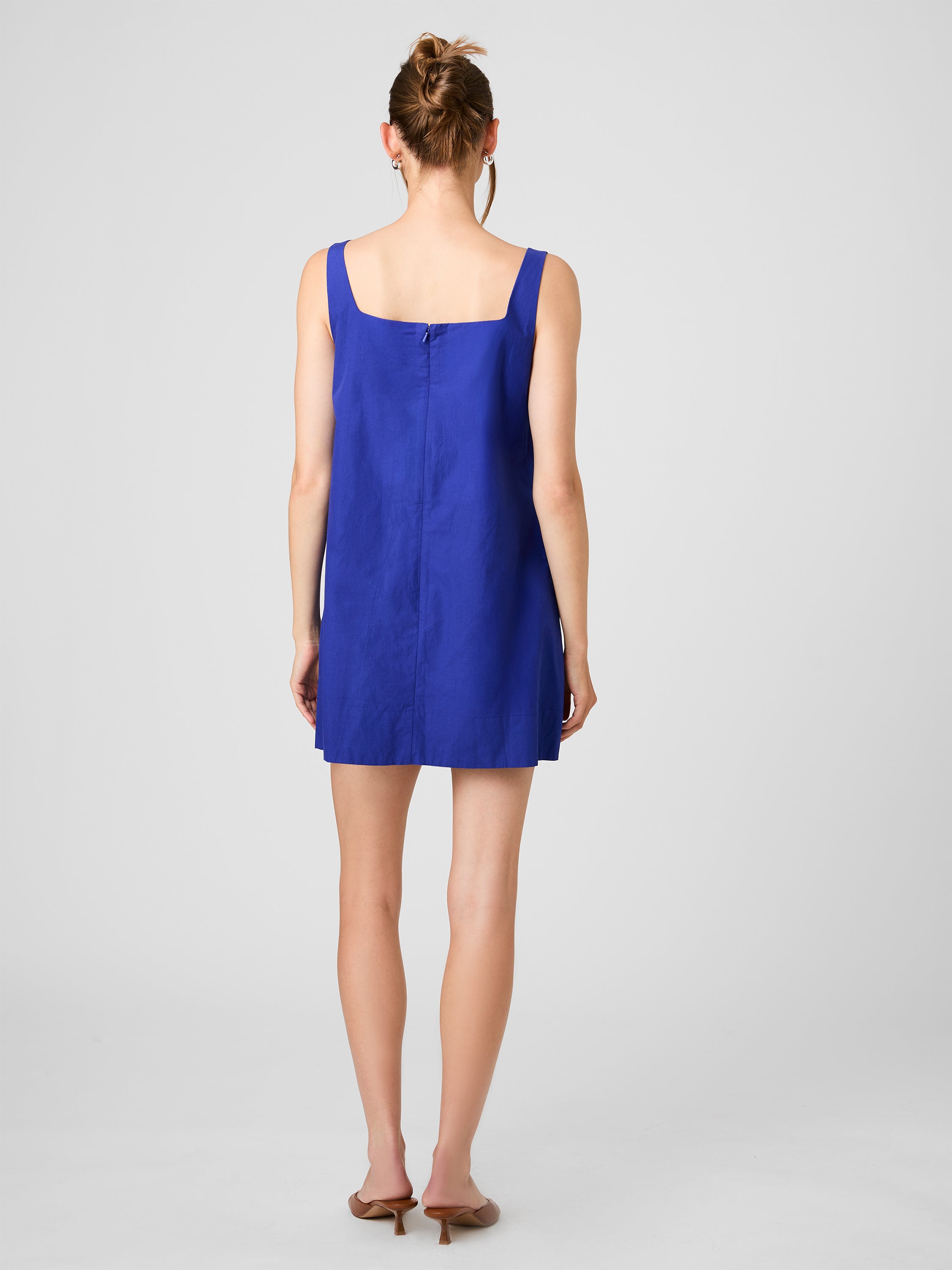 ALISSA COTTON SHIFT MINI DRESS VIEW 5