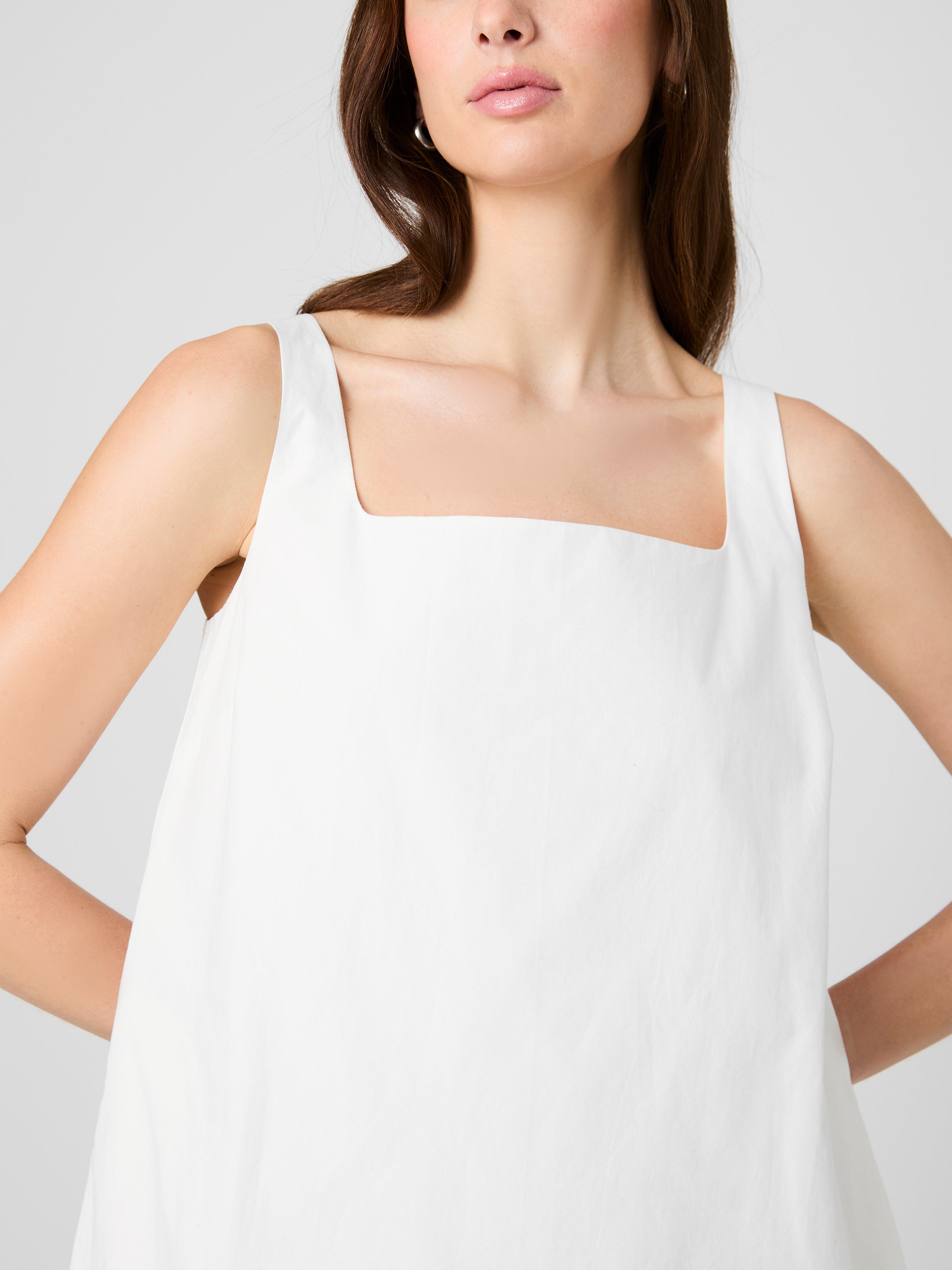 ALISSA COTTON SHIFT MINI DRESS VIEW 3