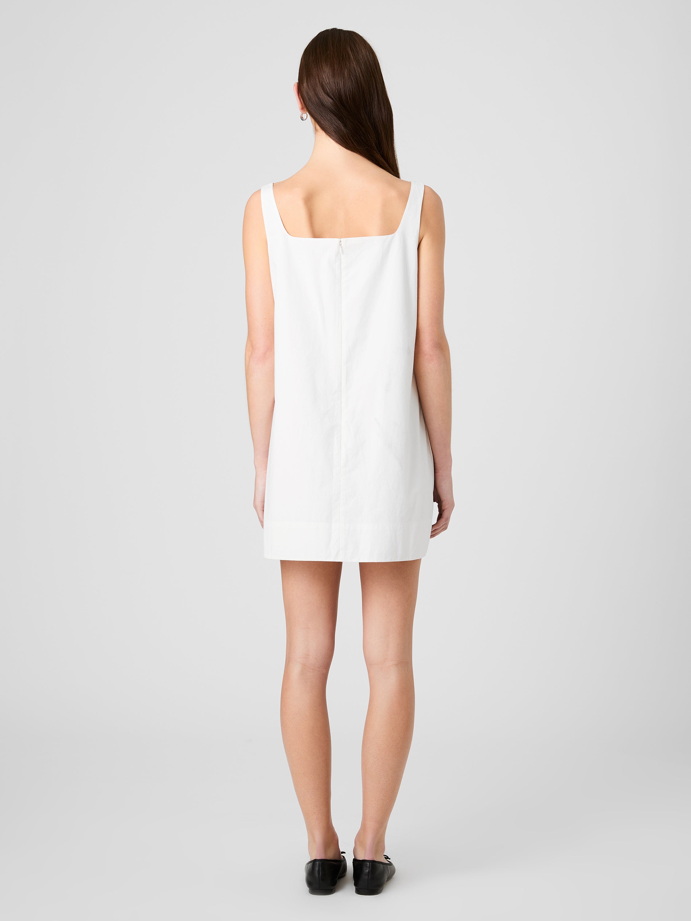 ALISSA COTTON SHIFT MINI DRESS VIEW 4