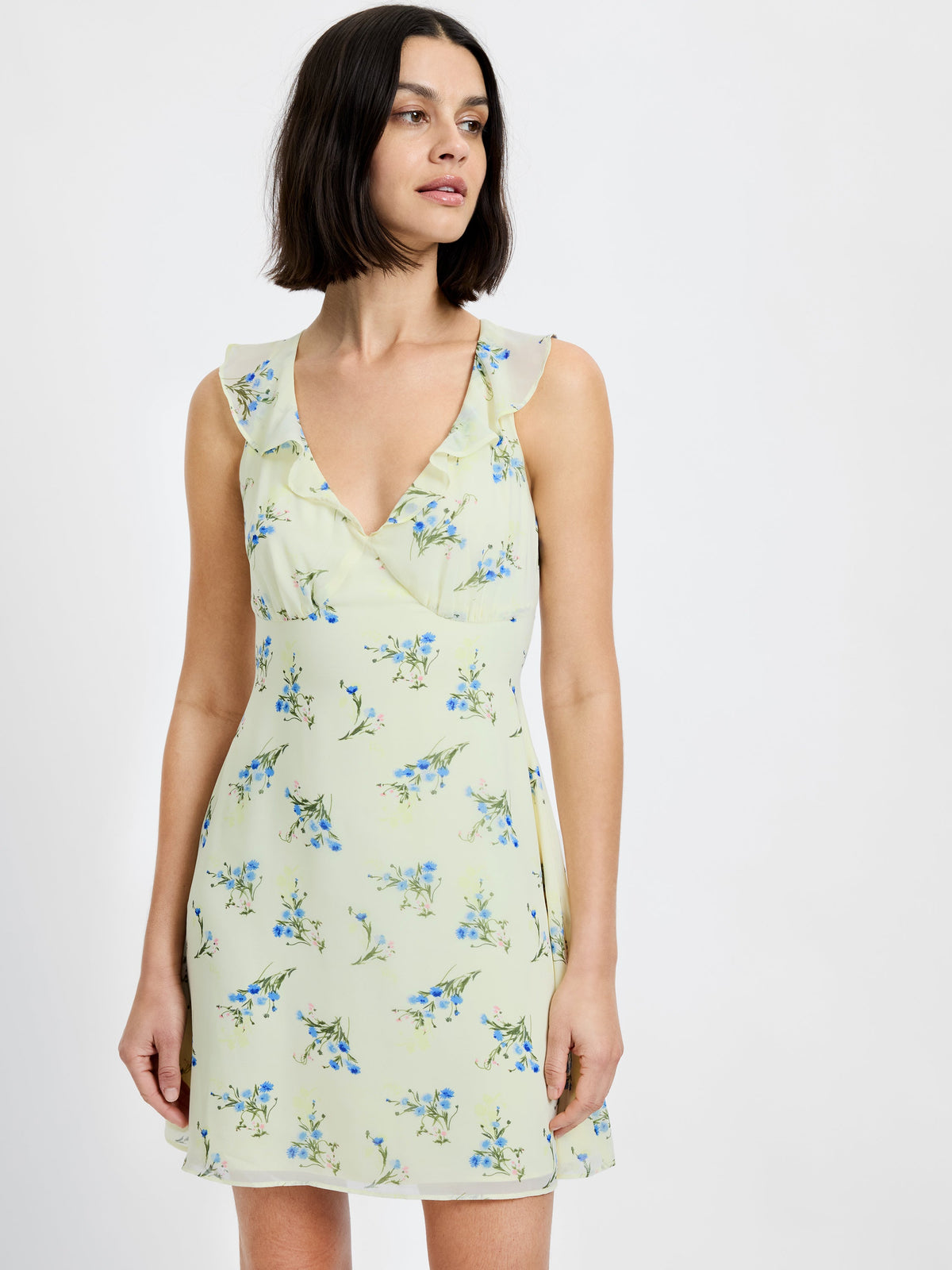 Marina Silky Fleur Mini Dress | French Connection US